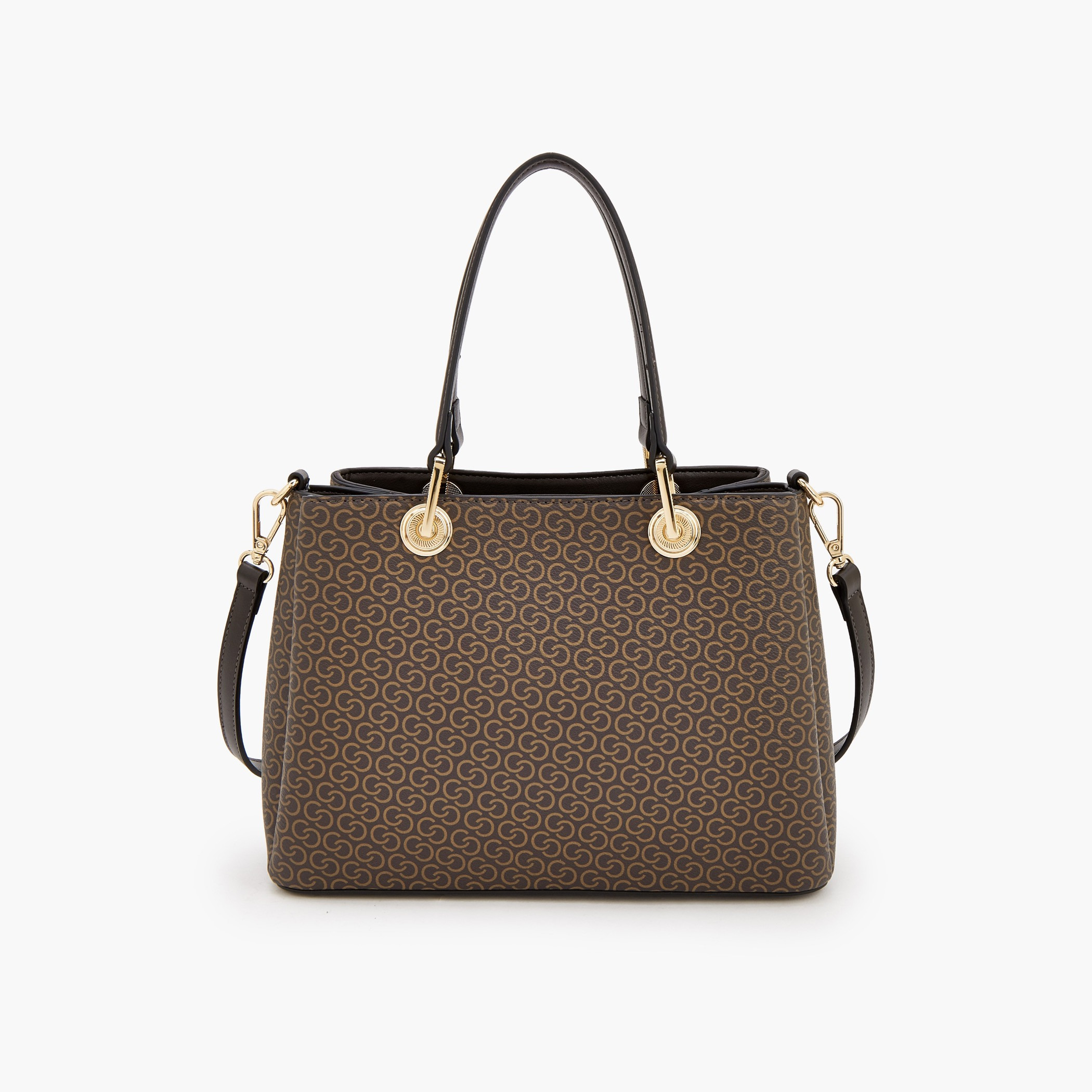 شنطة توت بطبعات مونوجرام وحزام قابل للفصل من سيليست-women-bagsandwallets-handbags-image-5