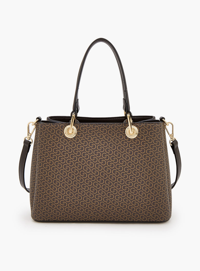 شنطة توت بطبعات مونوجرام وحزام قابل للفصل من سيليست-women-bagsandwallets-handbags-image-5