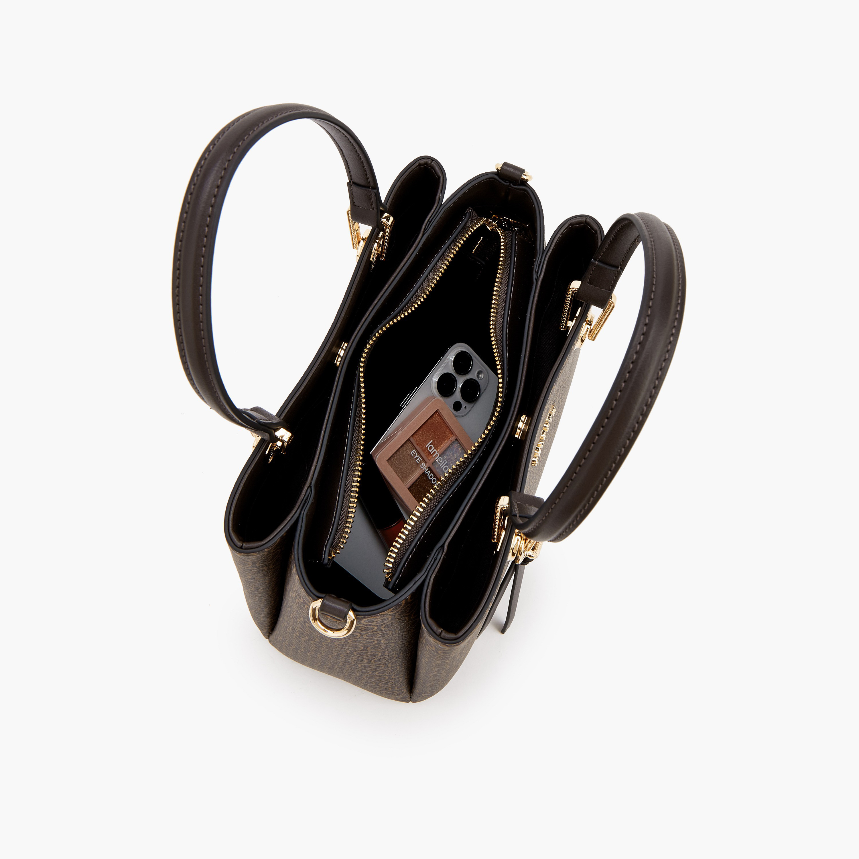 شنطة توت بطبعات مونوجرام وحزام قابل للفصل من سيليست-women-bagsandwallets-handbags-image-7