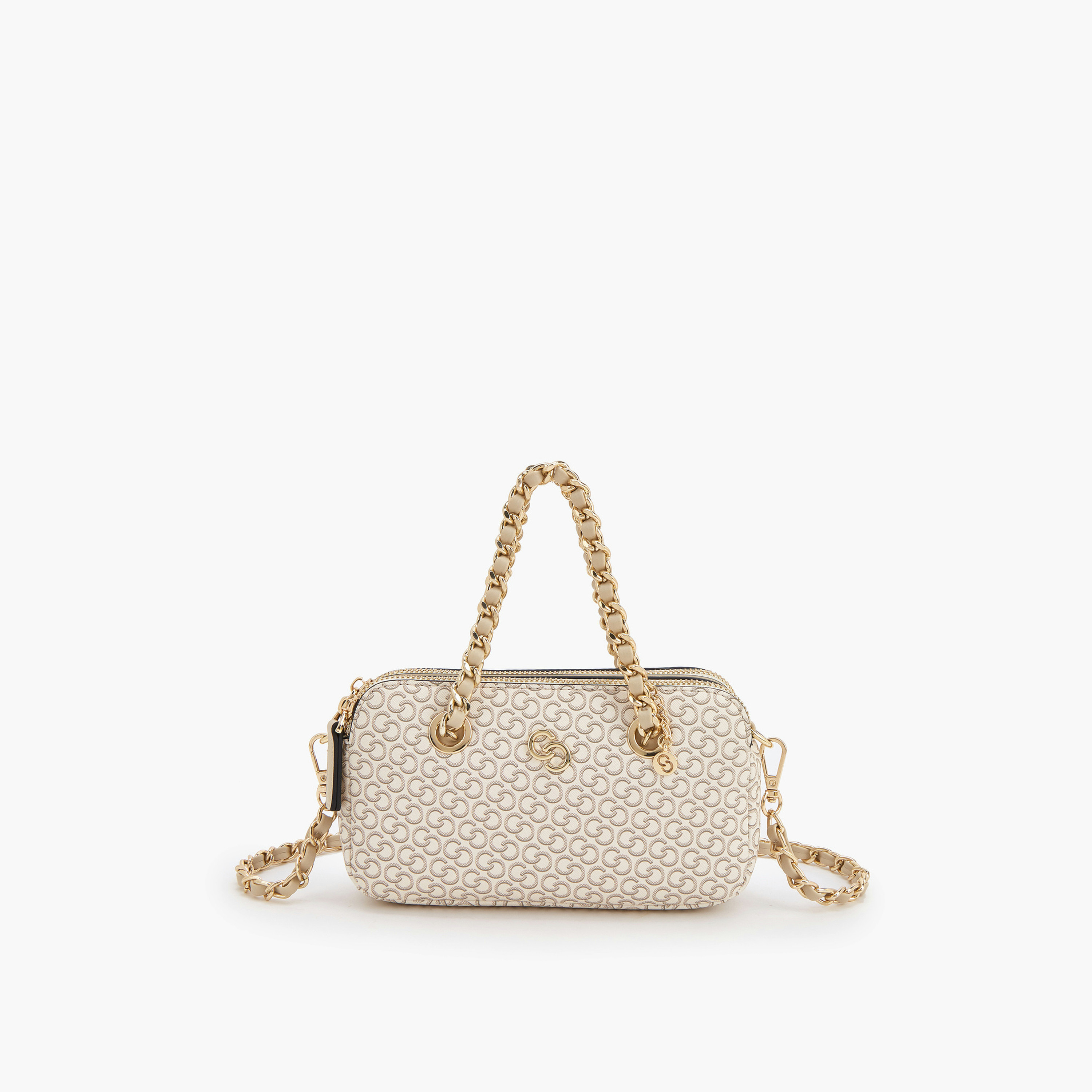 شنطة كروس بودي بحزام سلسلة وطبعات مونوجرام من سيليست-women-bagsandwallets-handbags-image-1