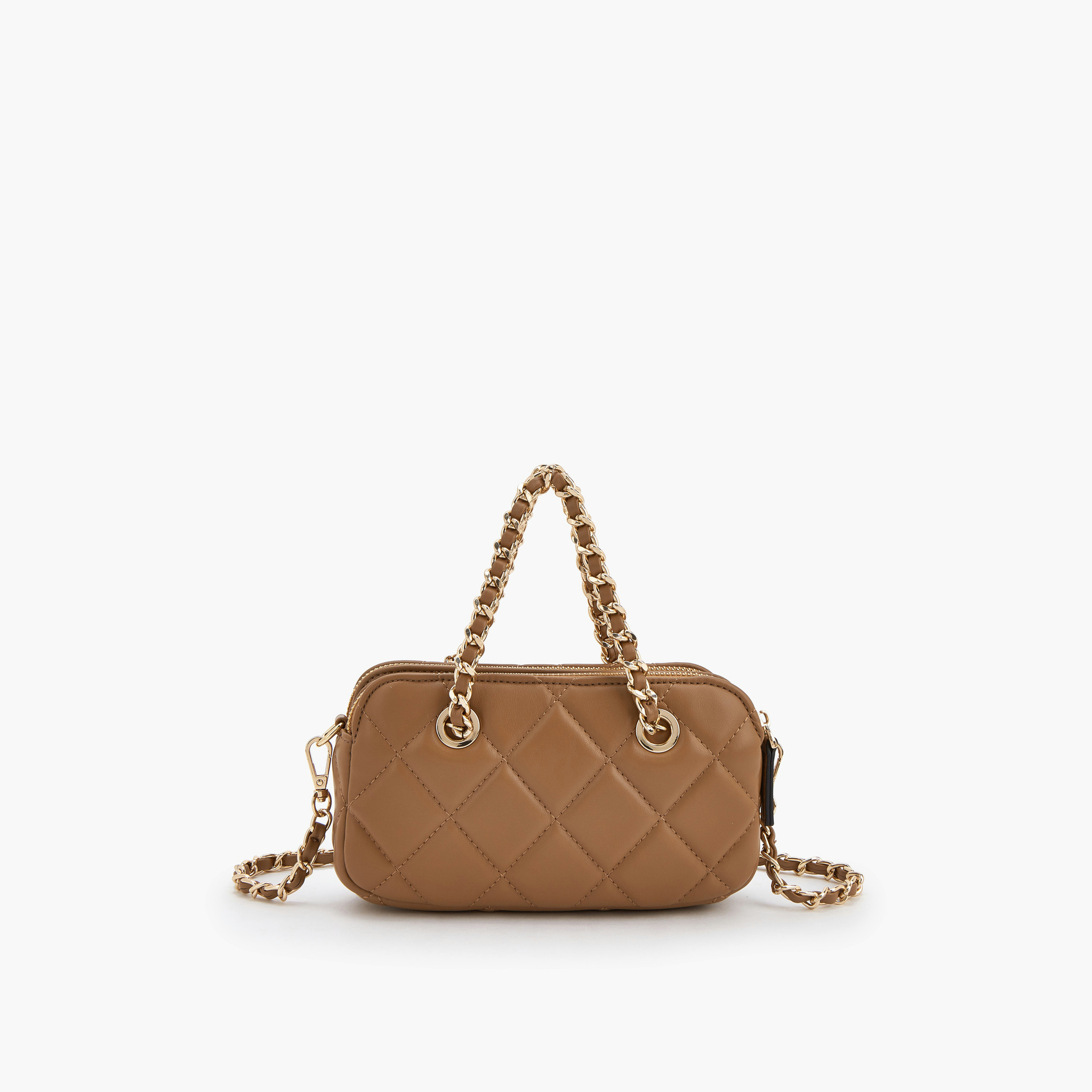 شنطة كروسبودي شمواه مبطنة بحزام سلسلة من سيليست-women-bagsandwallets-handbags-image-5
