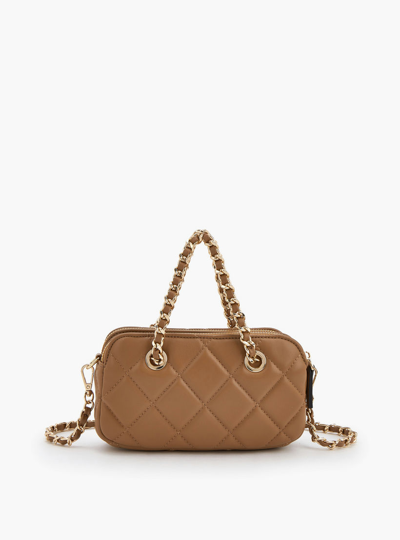 شنطة كروسبودي شمواه مبطنة بحزام سلسلة من سيليست-women-bagsandwallets-handbags-image-5