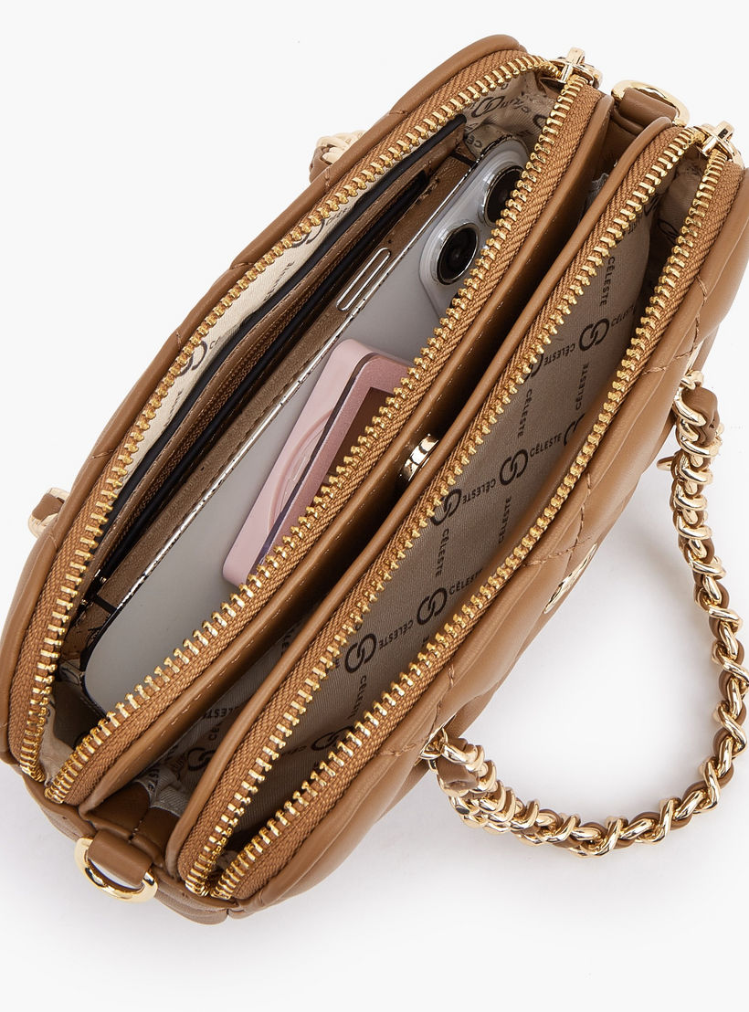 شنطة كروسبودي شمواه مبطنة بحزام سلسلة من سيليست-women-bagsandwallets-handbags-image-7