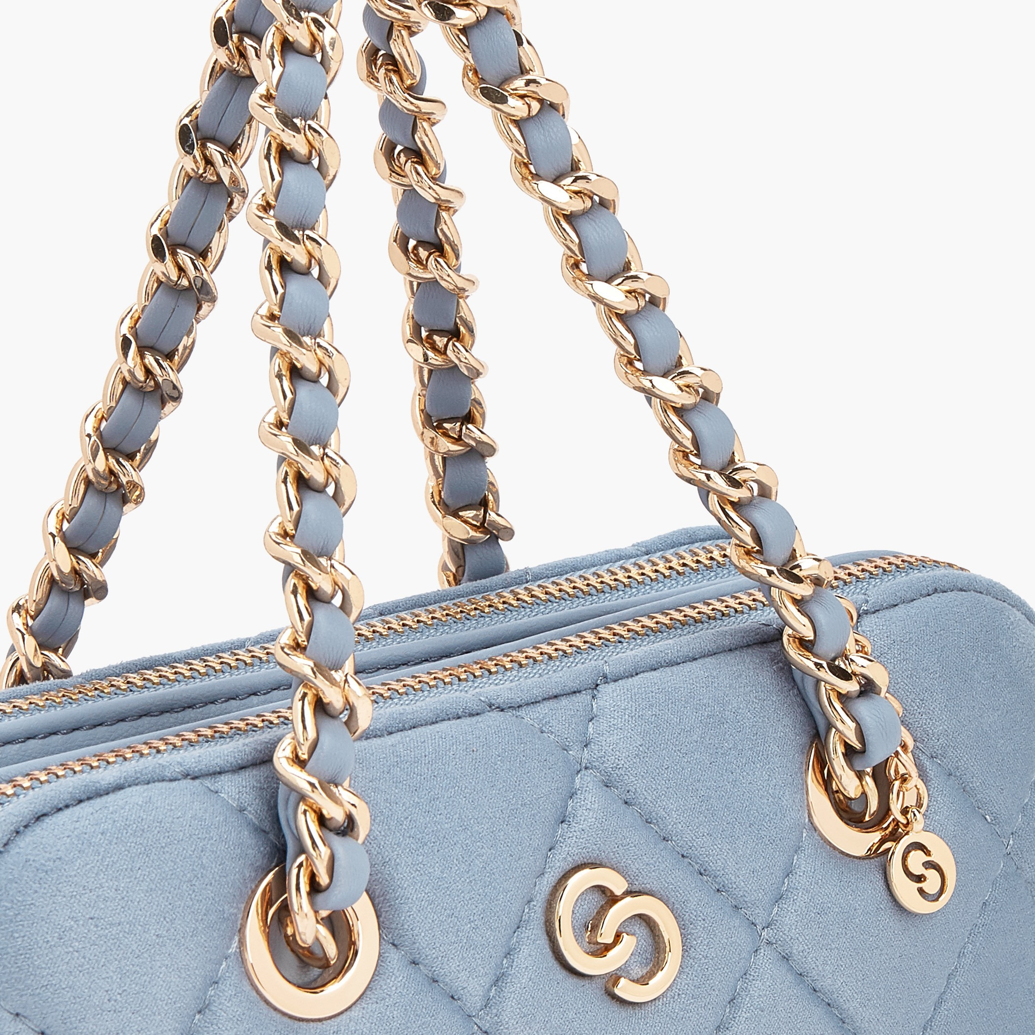 Celeste Quilted Suede Crossbody Bag with Chain Strap-women-bagsandwallets-handbags-image-4