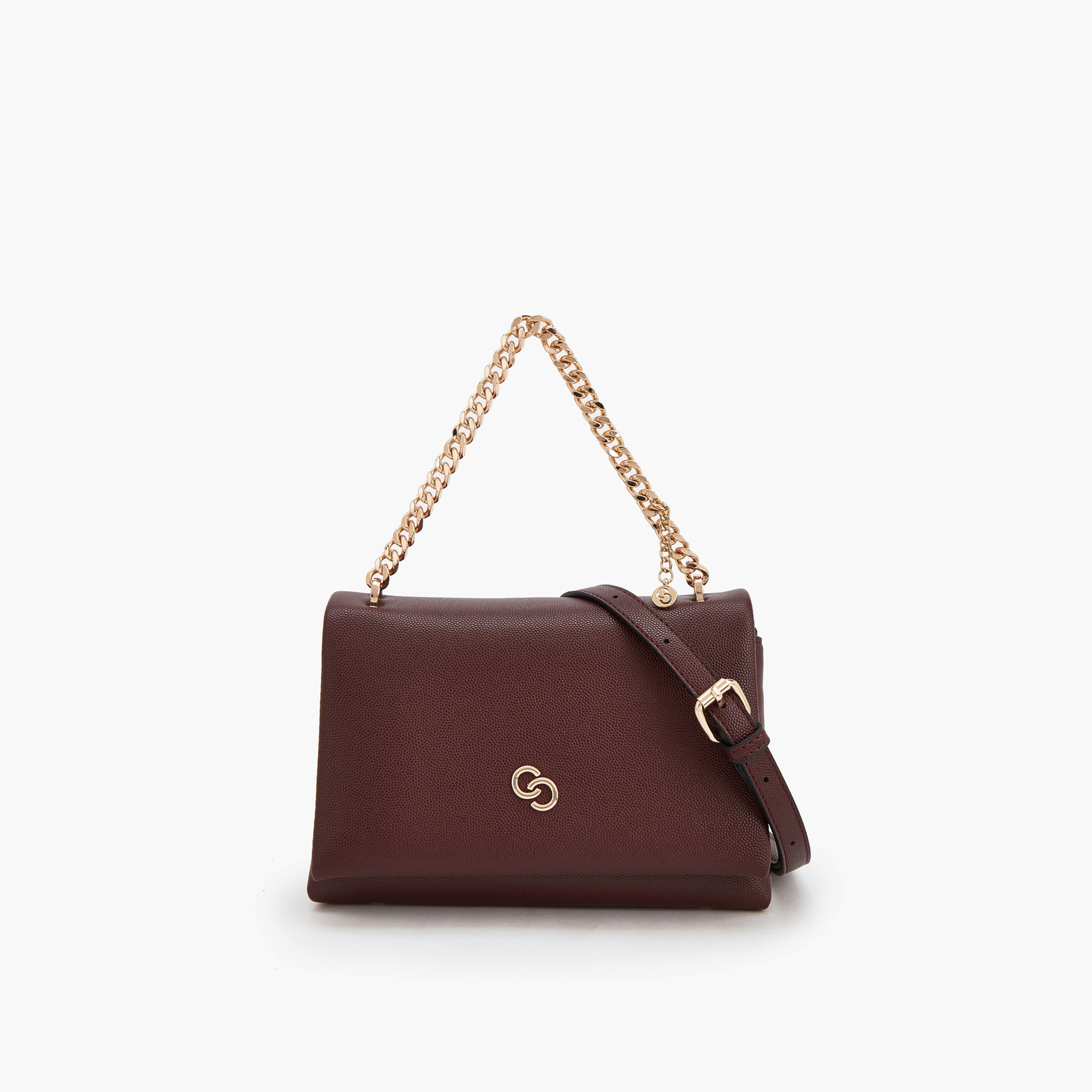 شنطة كروس بودي بحزام قابل للفصل وتزيينات سلسلة من سيليست-women-bagsandwallets-handbags-image-1