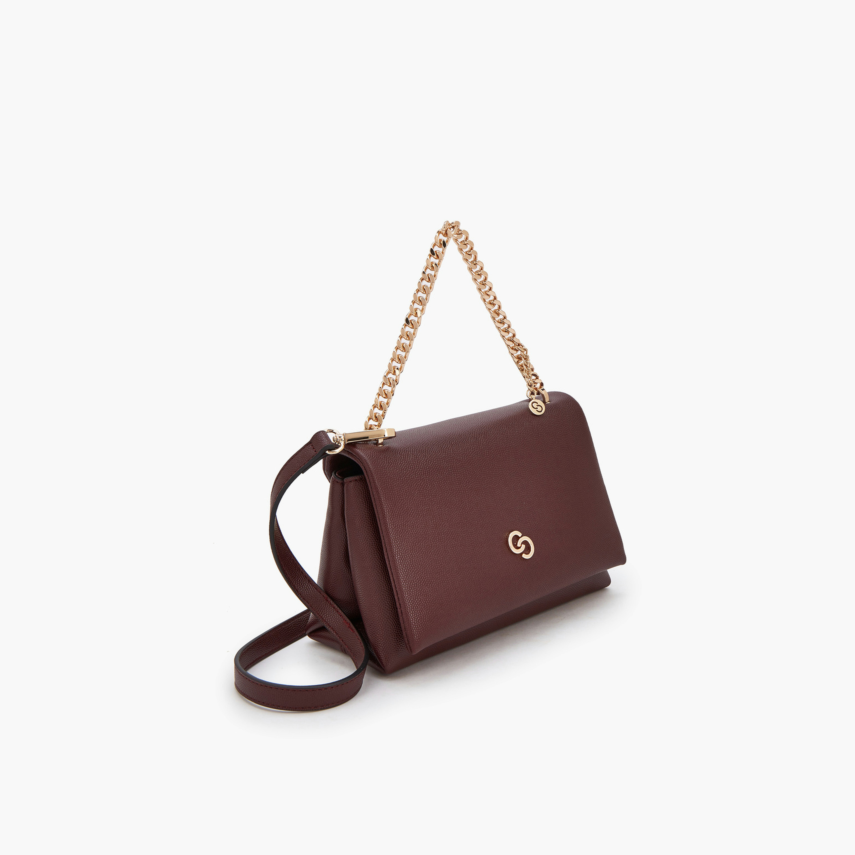 شنطة كروس بودي بحزام قابل للفصل وتزيينات سلسلة من سيليست-women-bagsandwallets-handbags-image-3