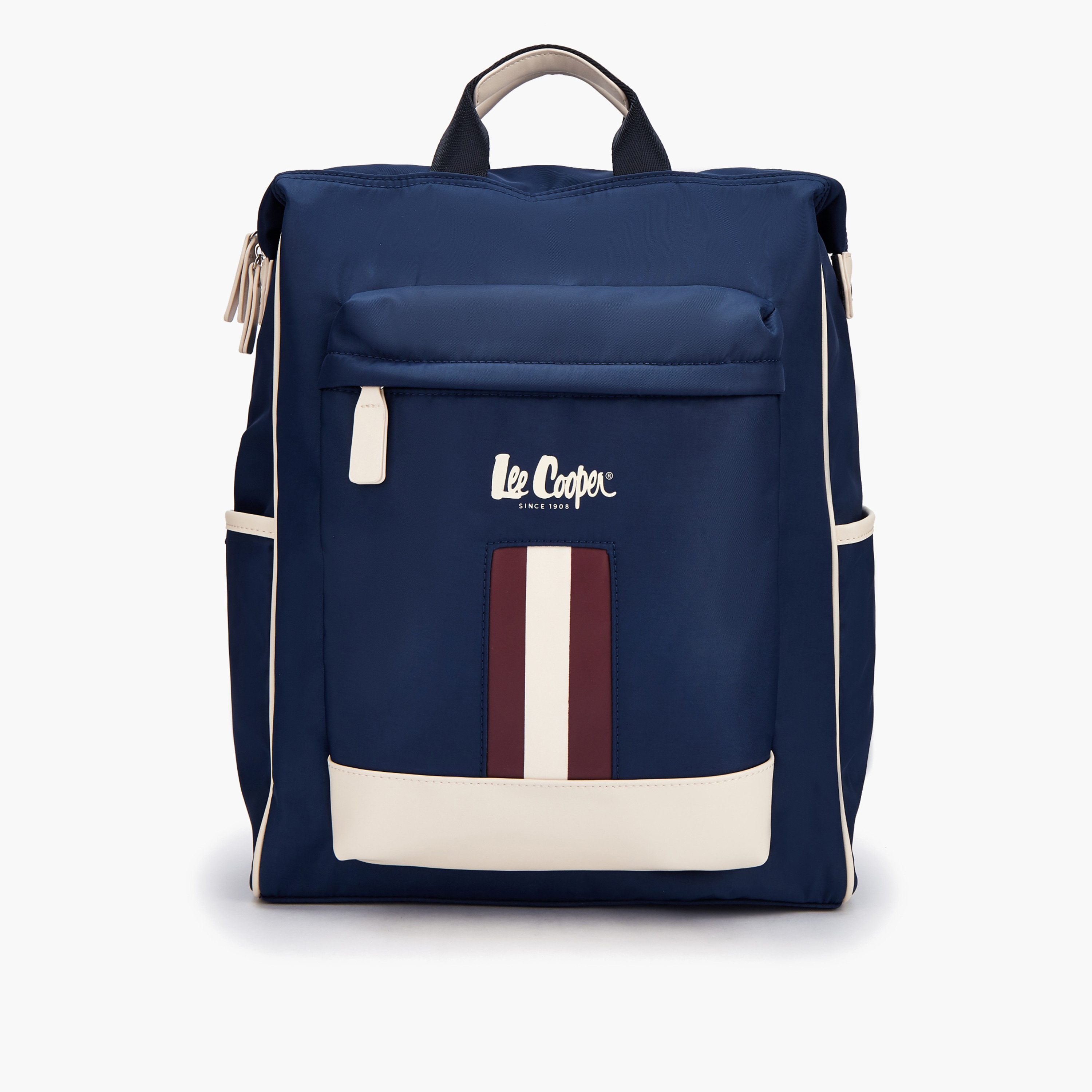 Lee Cooper Panelled Backpack with Adjustable Shoulder Straps-women-bagsandwallets-backpacks-image-1