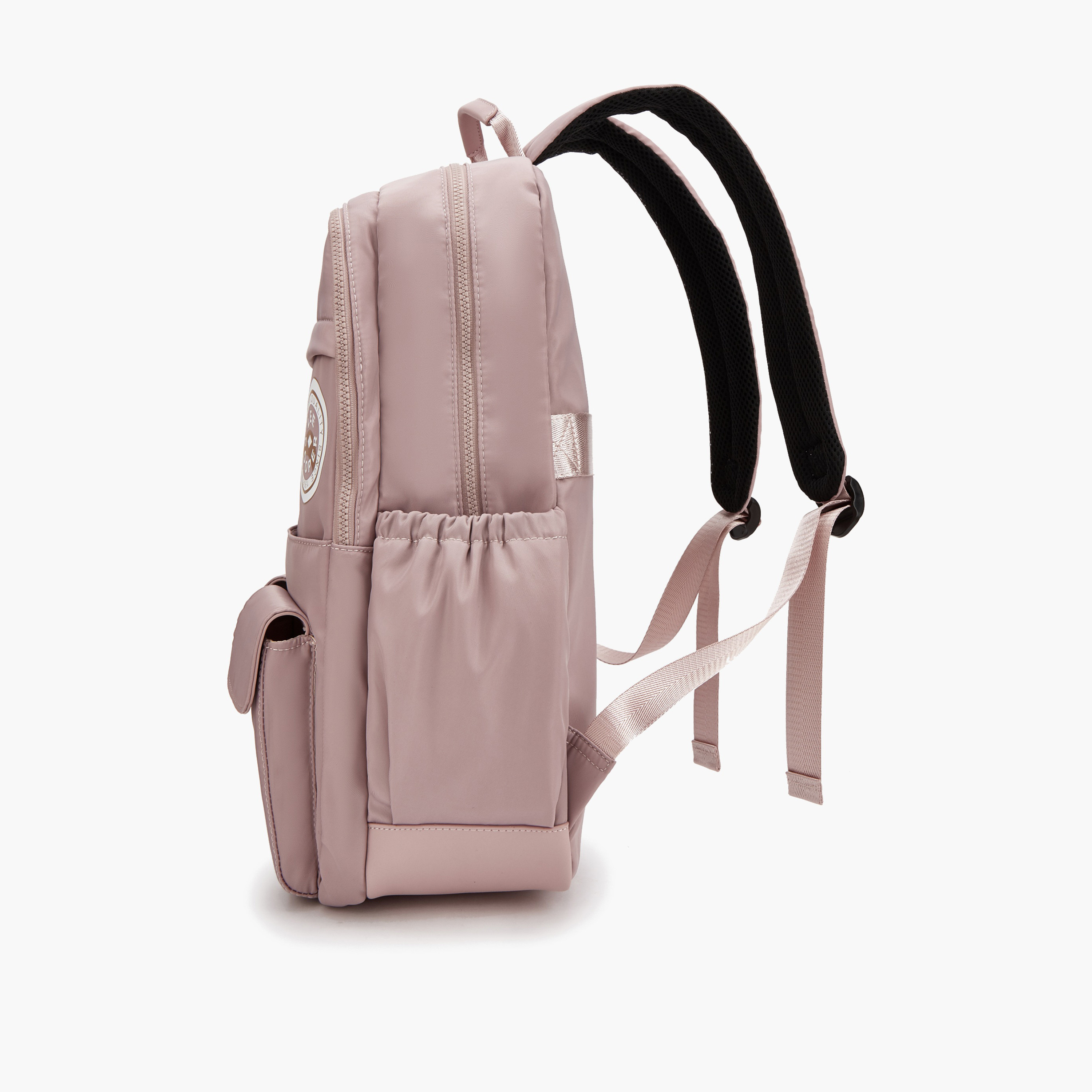 شنطة ظهر بأحزمة كتف مبطنة وطبعات شعار من لي كوبر-women-bagsandwallets-backpacks-image-2