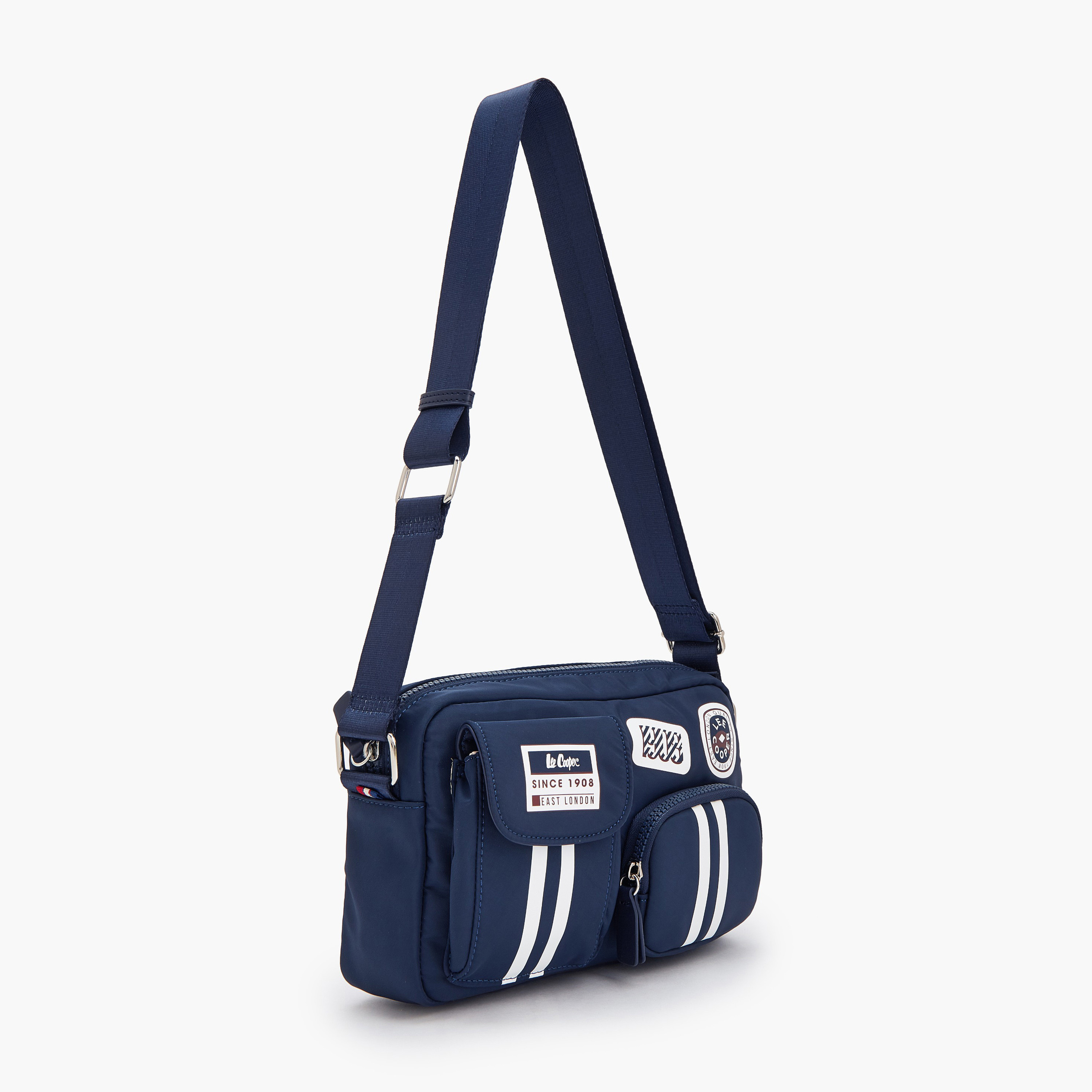 شنطة كروس بودي بحزام قابل للتعديل وتزيينات شعار من لي كوبر-women-bagsandwallets-handbags-image-3