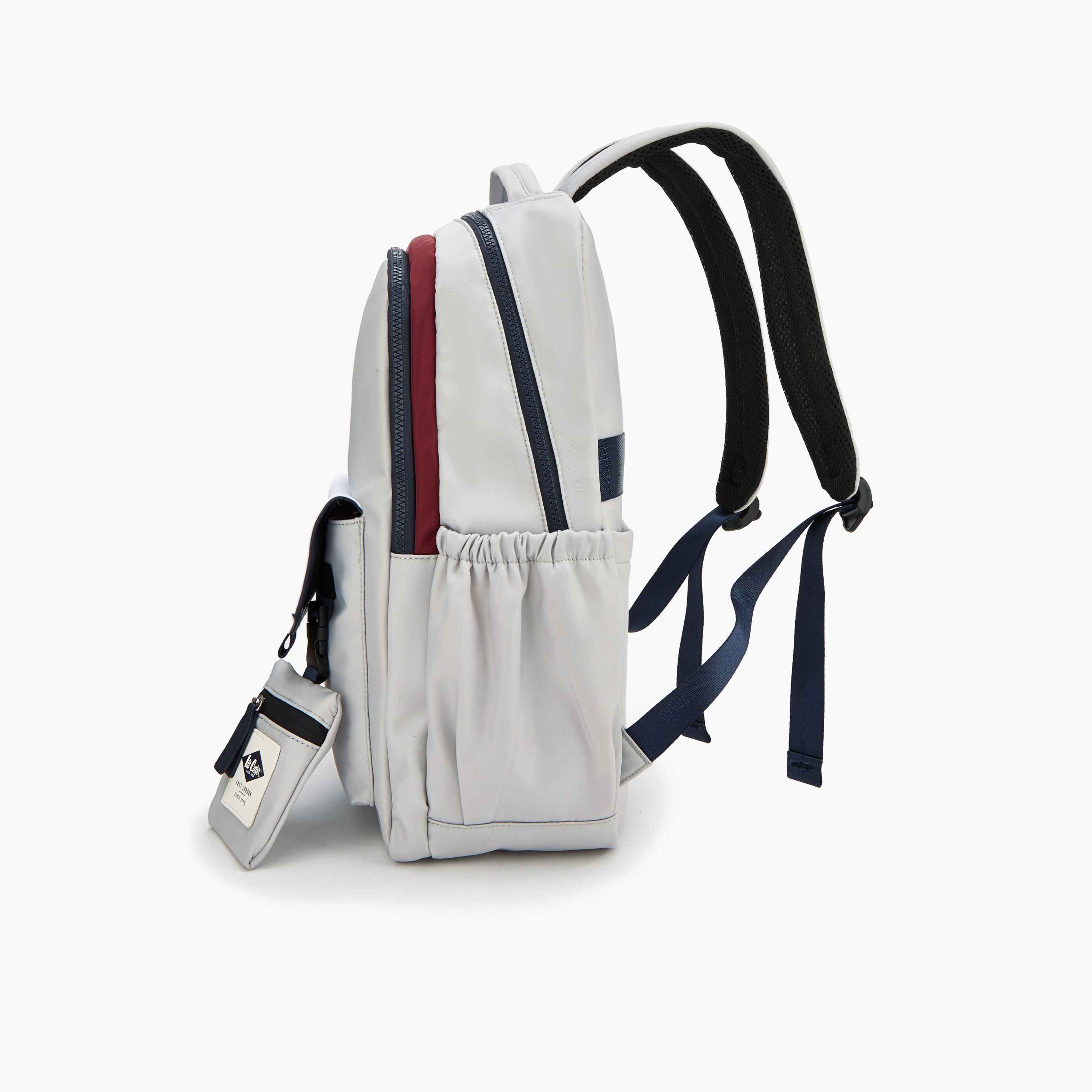 Lee Cooper Contrast Trim Backpack with Detachable Coin Purse-women-bagsandwallets-backpacks-image-2