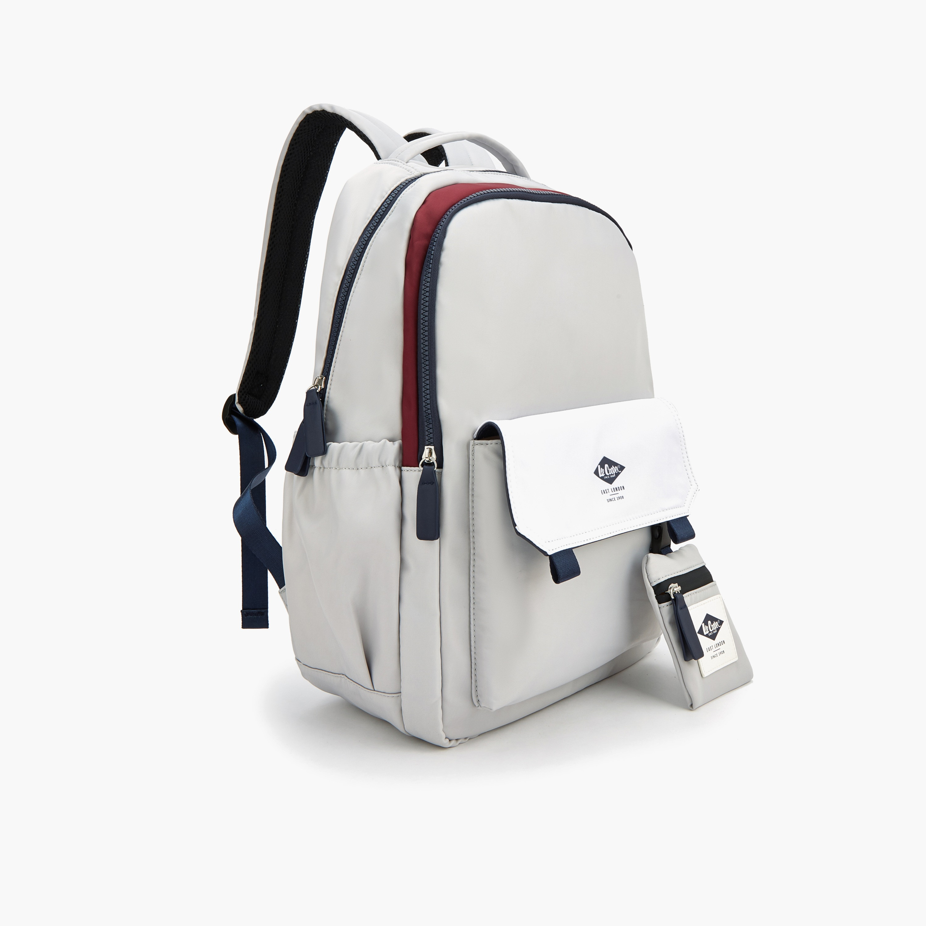 Lee Cooper Contrast Trim Backpack with Detachable Coin Purse-women-bagsandwallets-backpacks-image-3