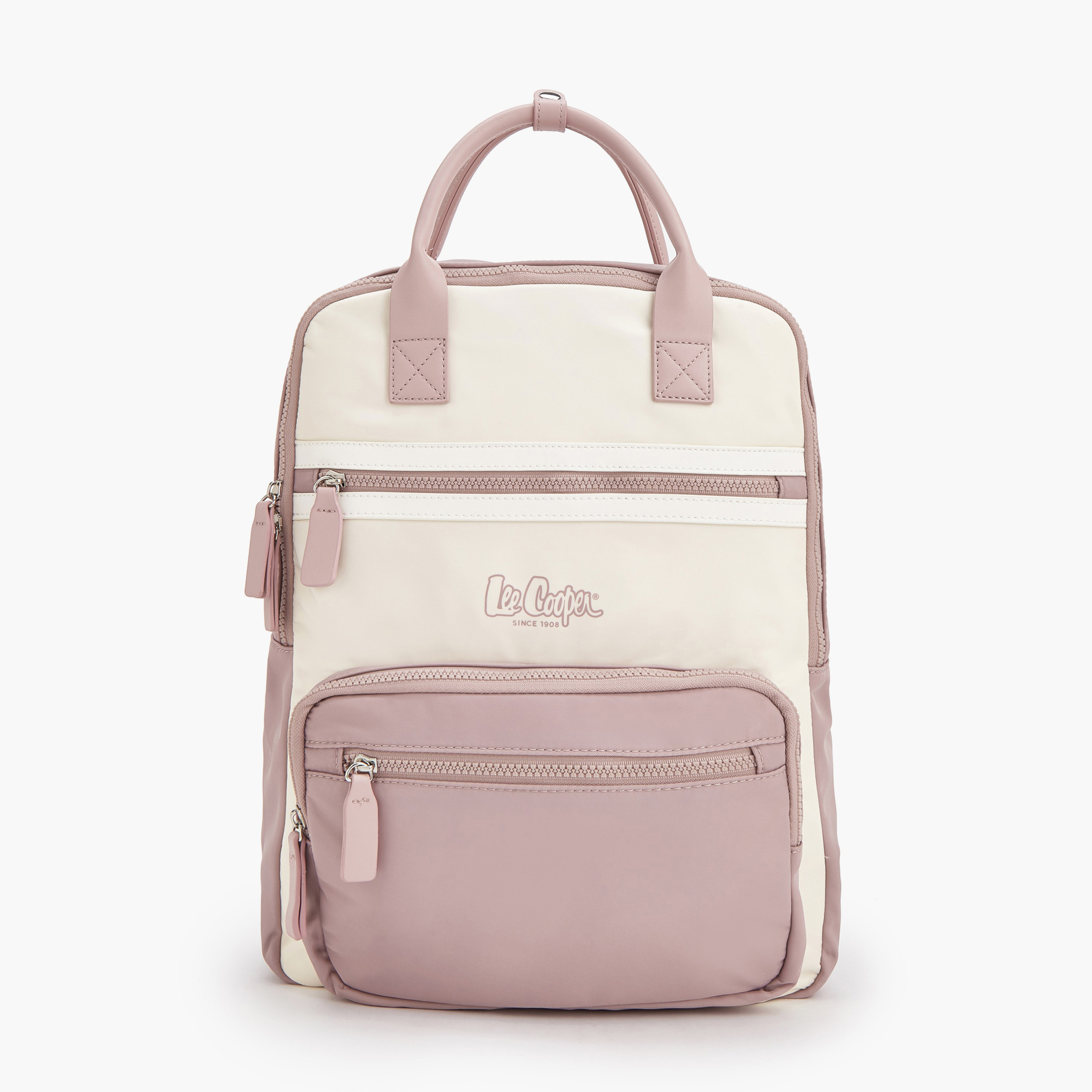 Lee Cooper Colourblock Backpack with Pencil Pouch-women-bagsandwallets-backpacks-image-3
