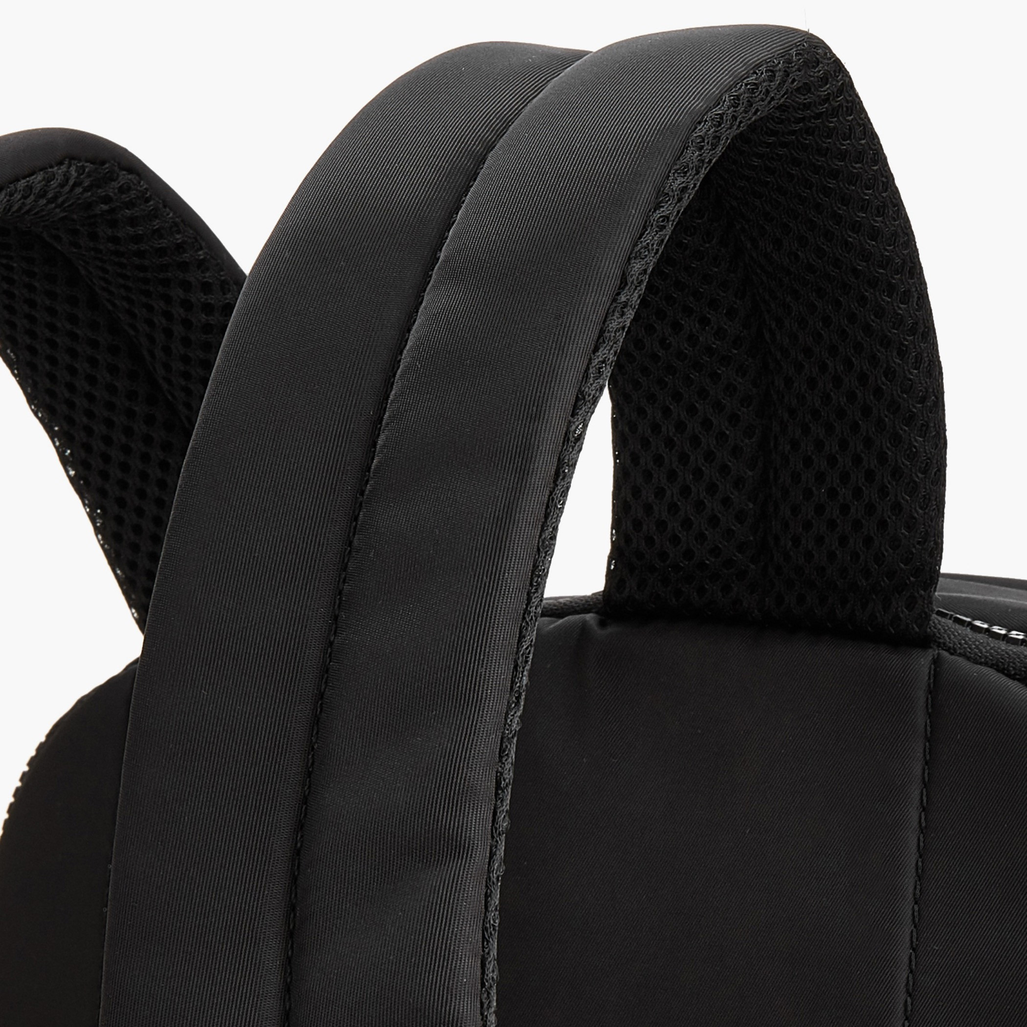 Lee Cooper Logo Print Backpack with Mesh Pocket-women-bagsandwallets-backpacks-image-6