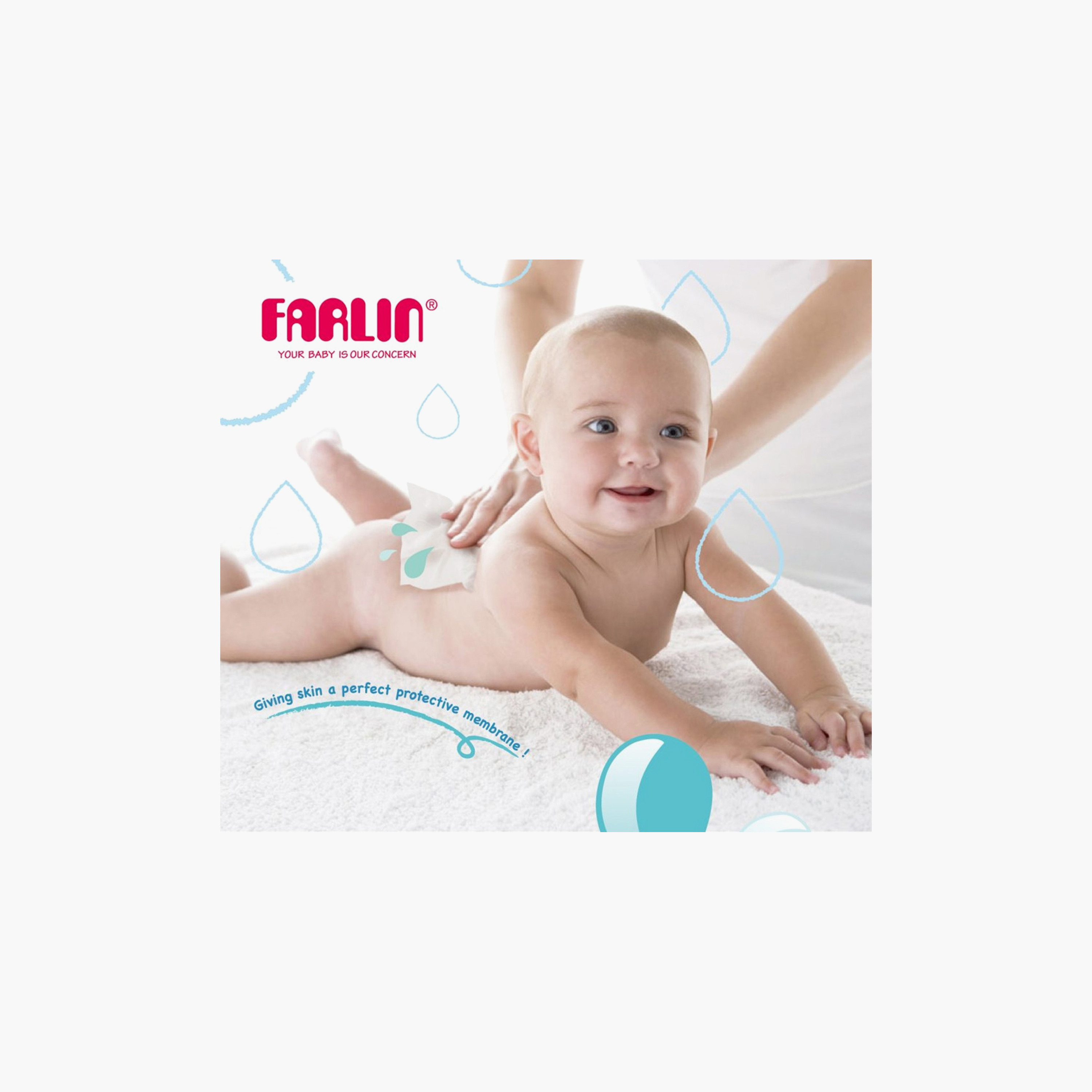 مناديل مبللة مرطبة مضادة للطفح الجلدي، 35 قطعة من فارلين-baby-diapering-babywipes-image-3