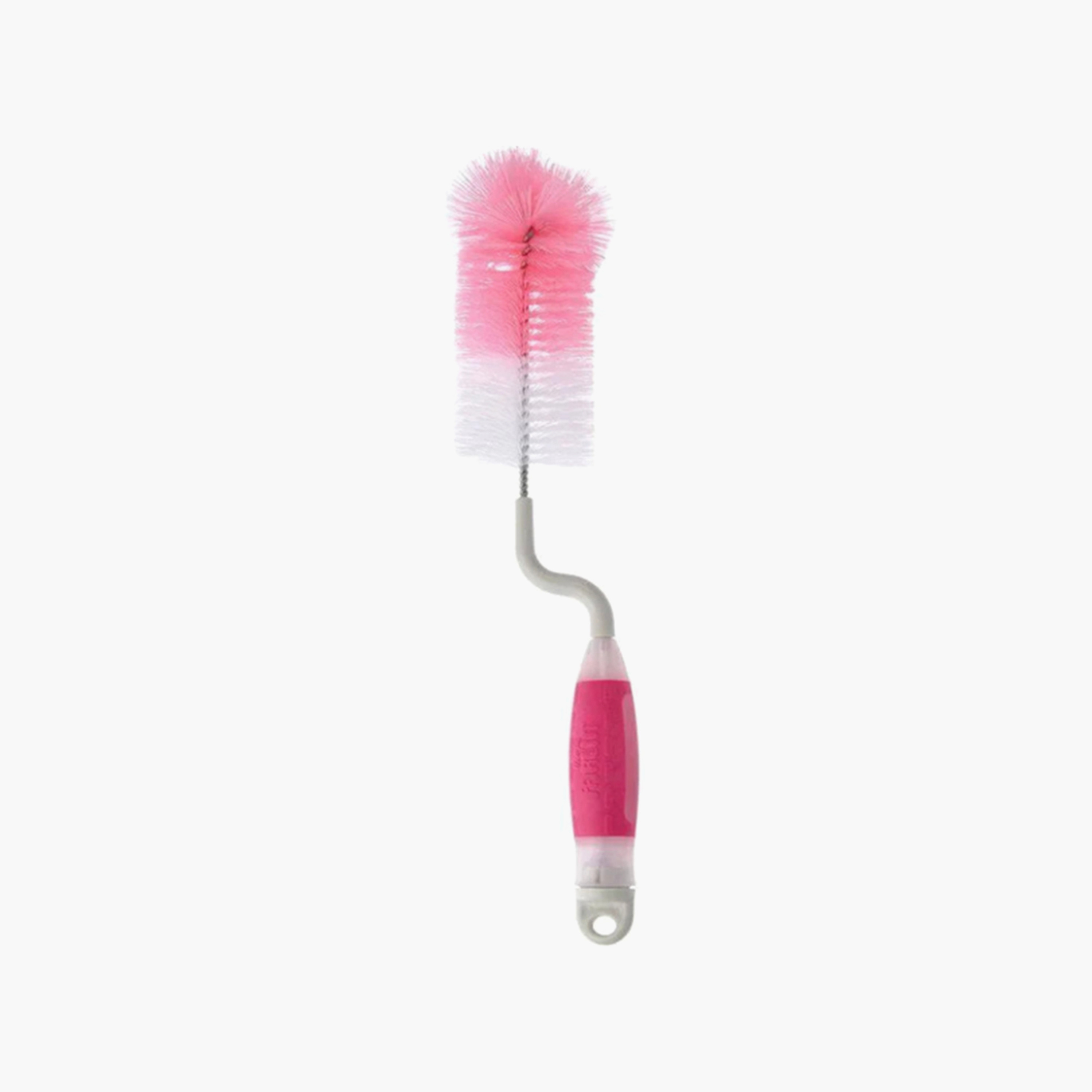 Farlin Soft Nylon Bottle & Nipple Brushes - Pink-baby-feeding-accessories-image-1