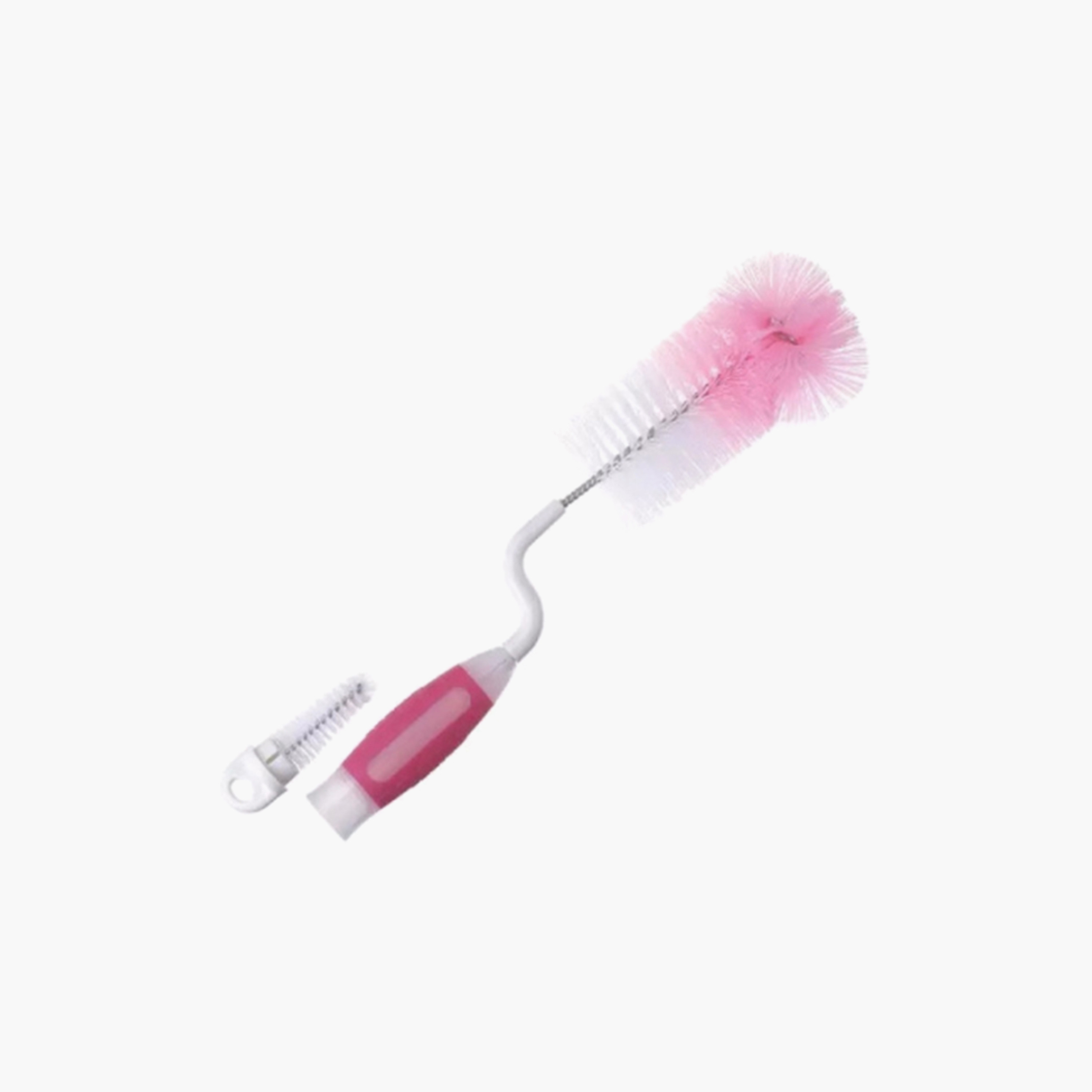 Farlin Soft Nylon Bottle & Nipple Brushes - Pink-baby-feeding-accessories-image-2
