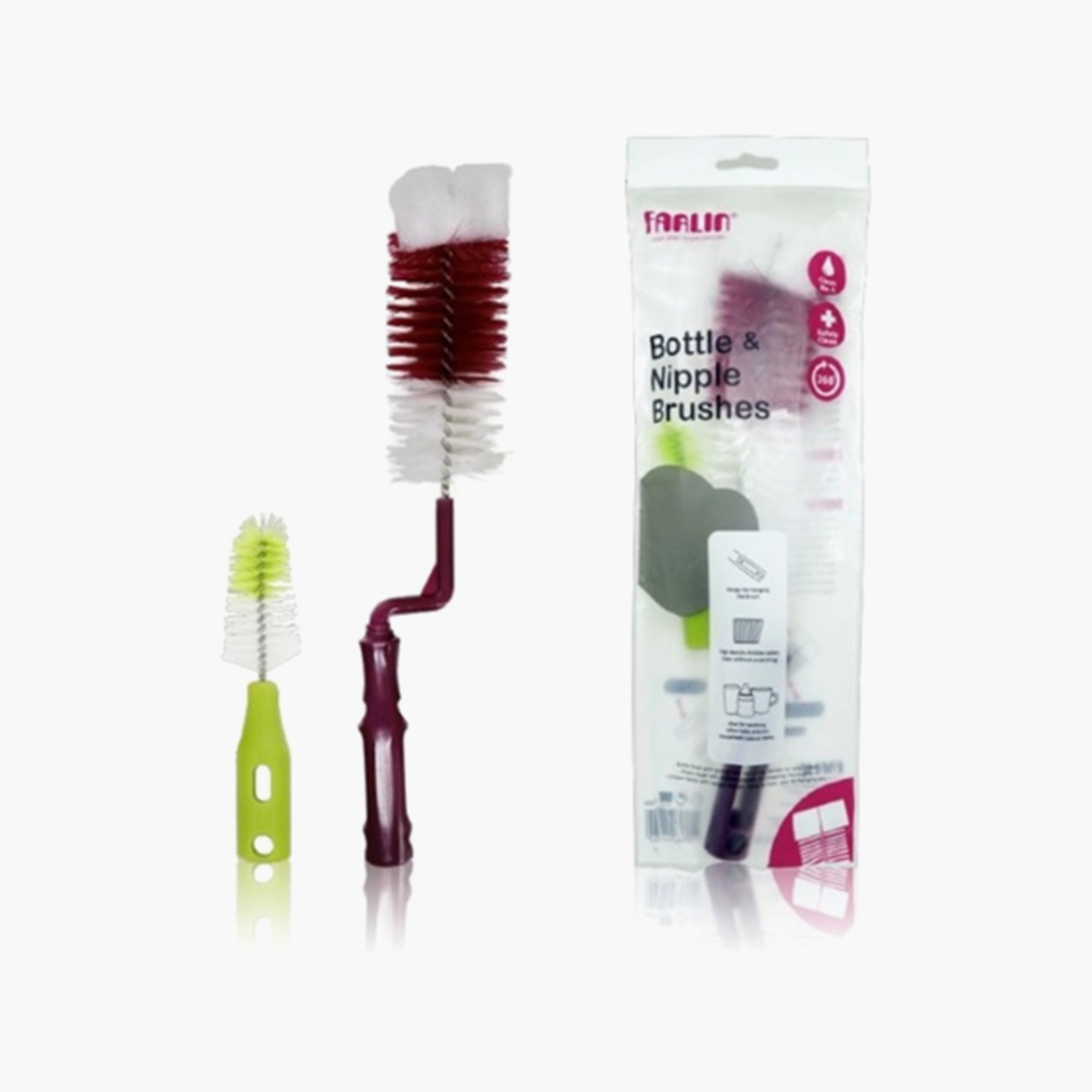 فرشاة زجاجات وحلمات نايلون ناعمة - أرجواني من فارلين-baby-feeding-accessories-image-4