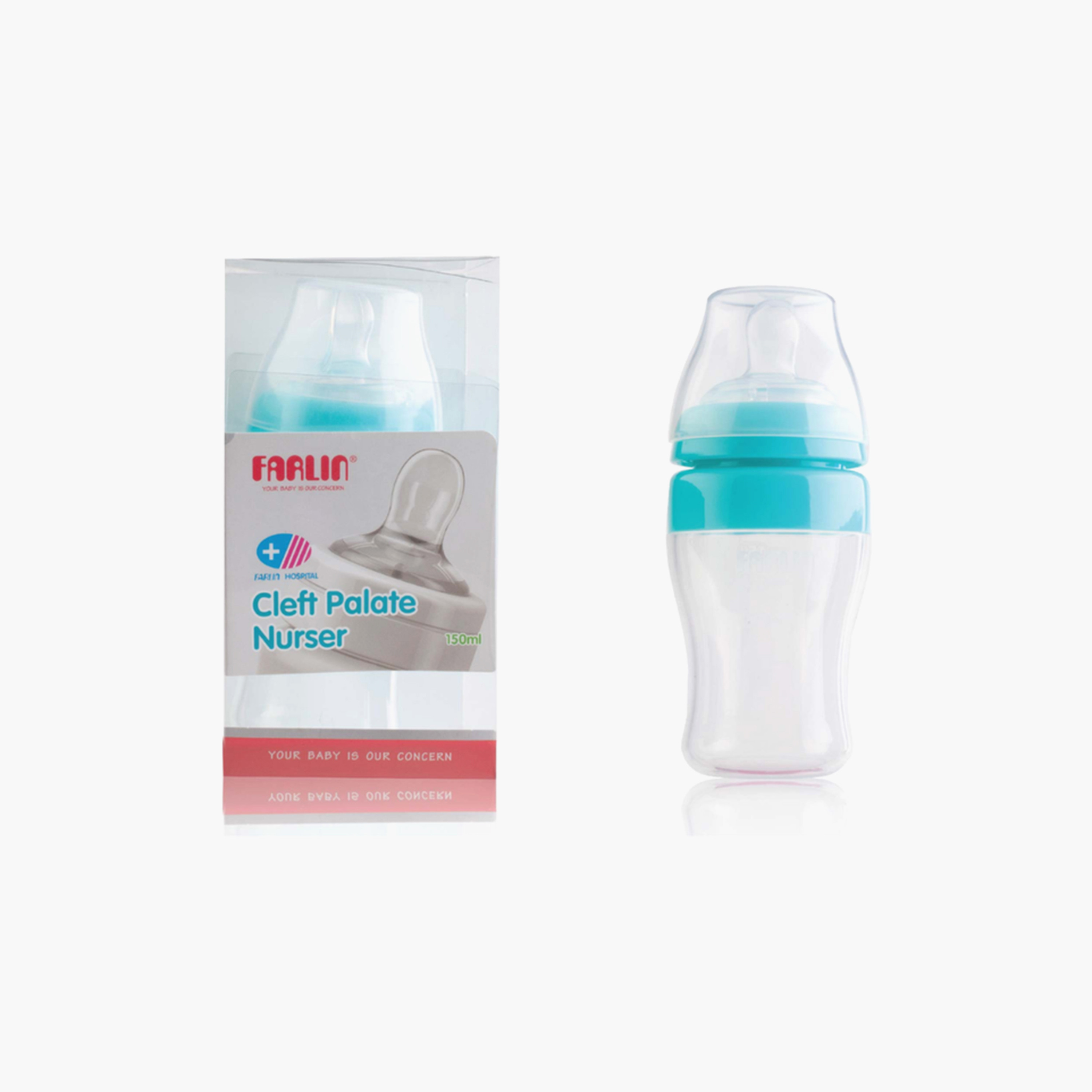 Farlin Cleft Palate Nurser Feeding Bottle with Teat & Cap - 150 ml-baby-feeding-feedingbottles-bottlesandteats-image-3