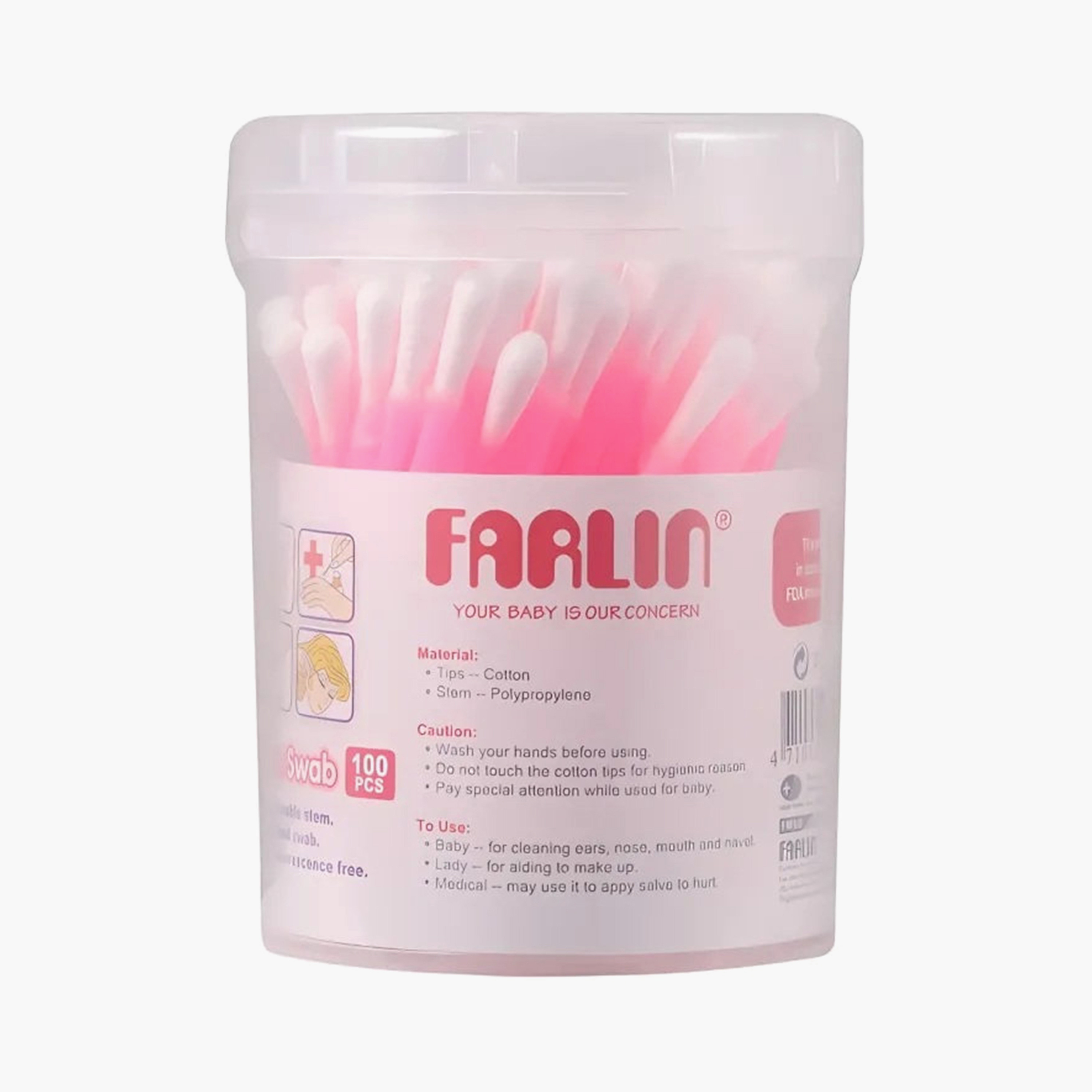 Farlin 100-Piece Cotton Earbuds-beautyandpersonalcare-babycare-wipesandbuds-image-3