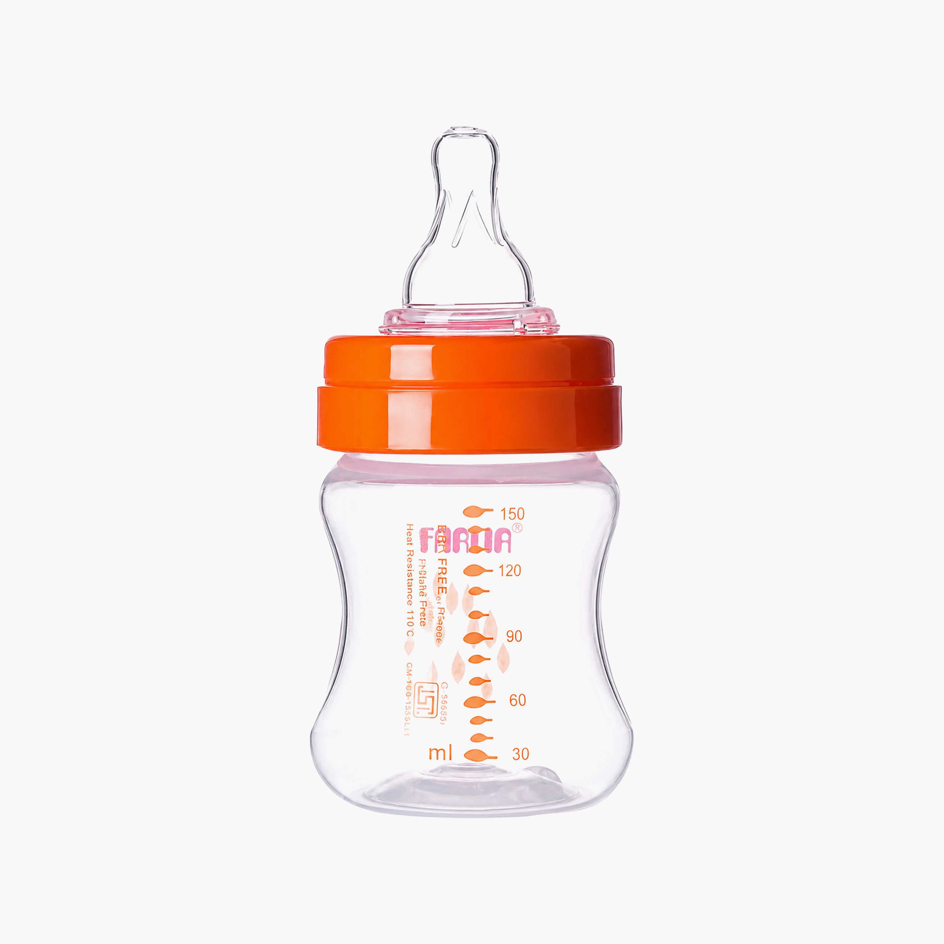 Farlin Anti-Colic Feeding Bottle with Teat & Cap - 150 ml - Green-baby-feeding-feedingbottles-bottlesandteats-image-2