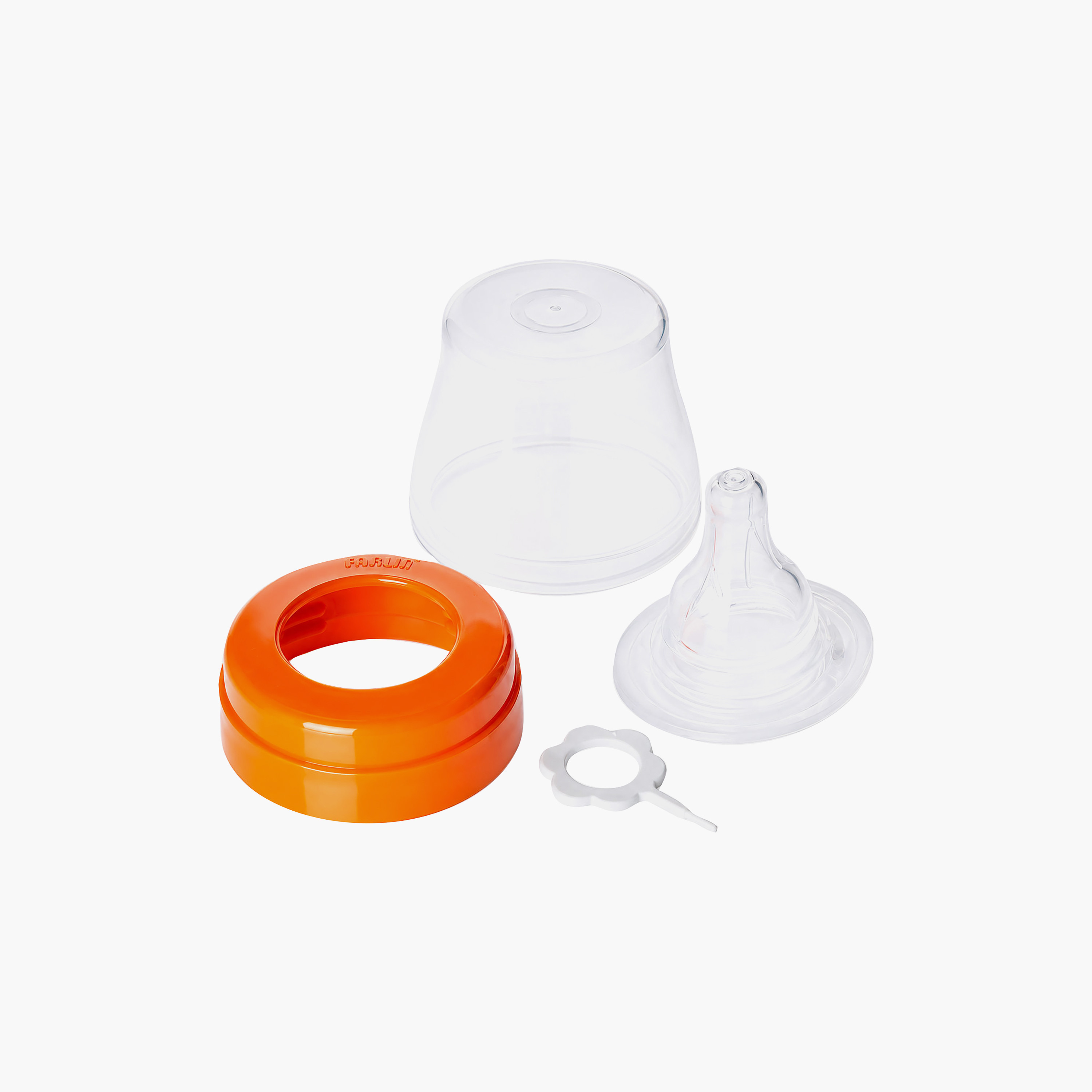 Farlin Anti-Colic Feeding Bottle with Teat & Cap - 150 ml - Green-baby-feeding-feedingbottles-bottlesandteats-image-3