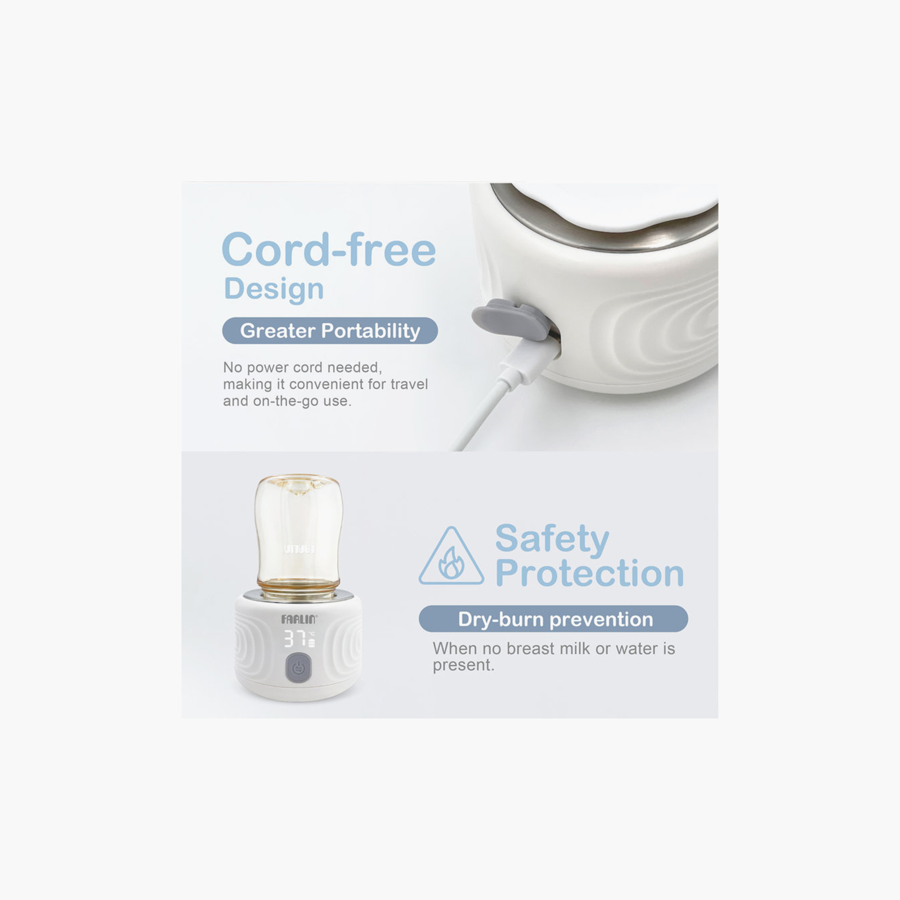 Farlin Grow With Color Portable Milk Warmer-baby-feeding-sterilizersandwarmers-image-3