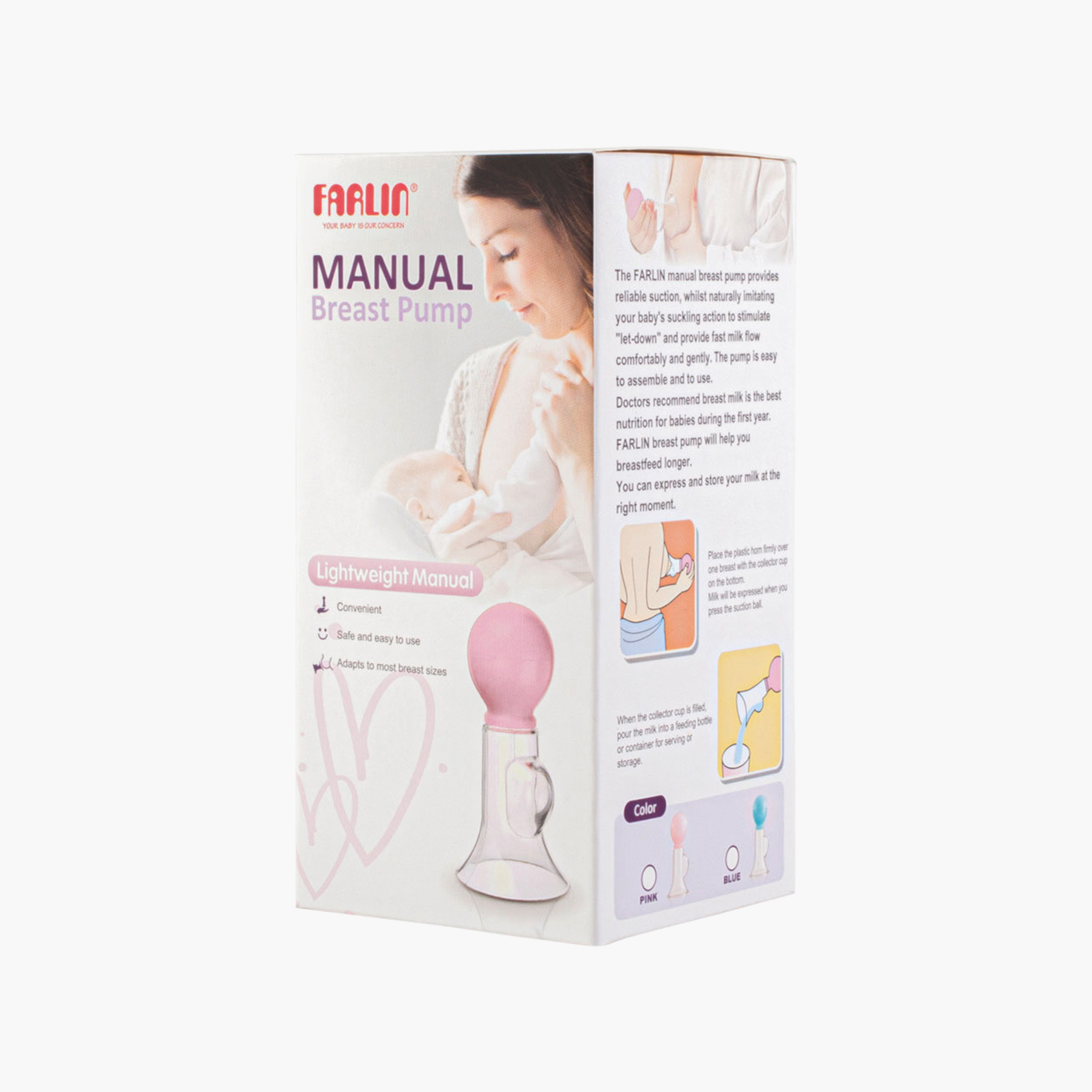 مضخة ثدي يدوية خفيفة الوزن من فارلين-baby-feeding-breastfeedingandcare-image-5