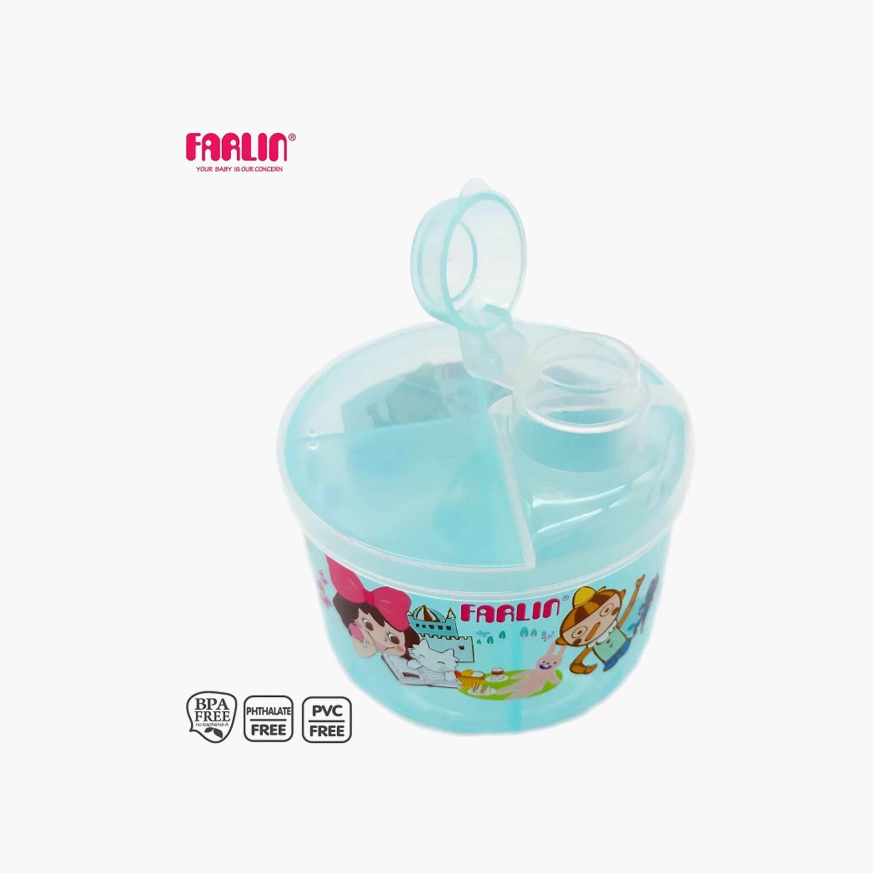 حاوية حليب بودرة - أزرق من فارلين-baby-feeding-accessories-image-3