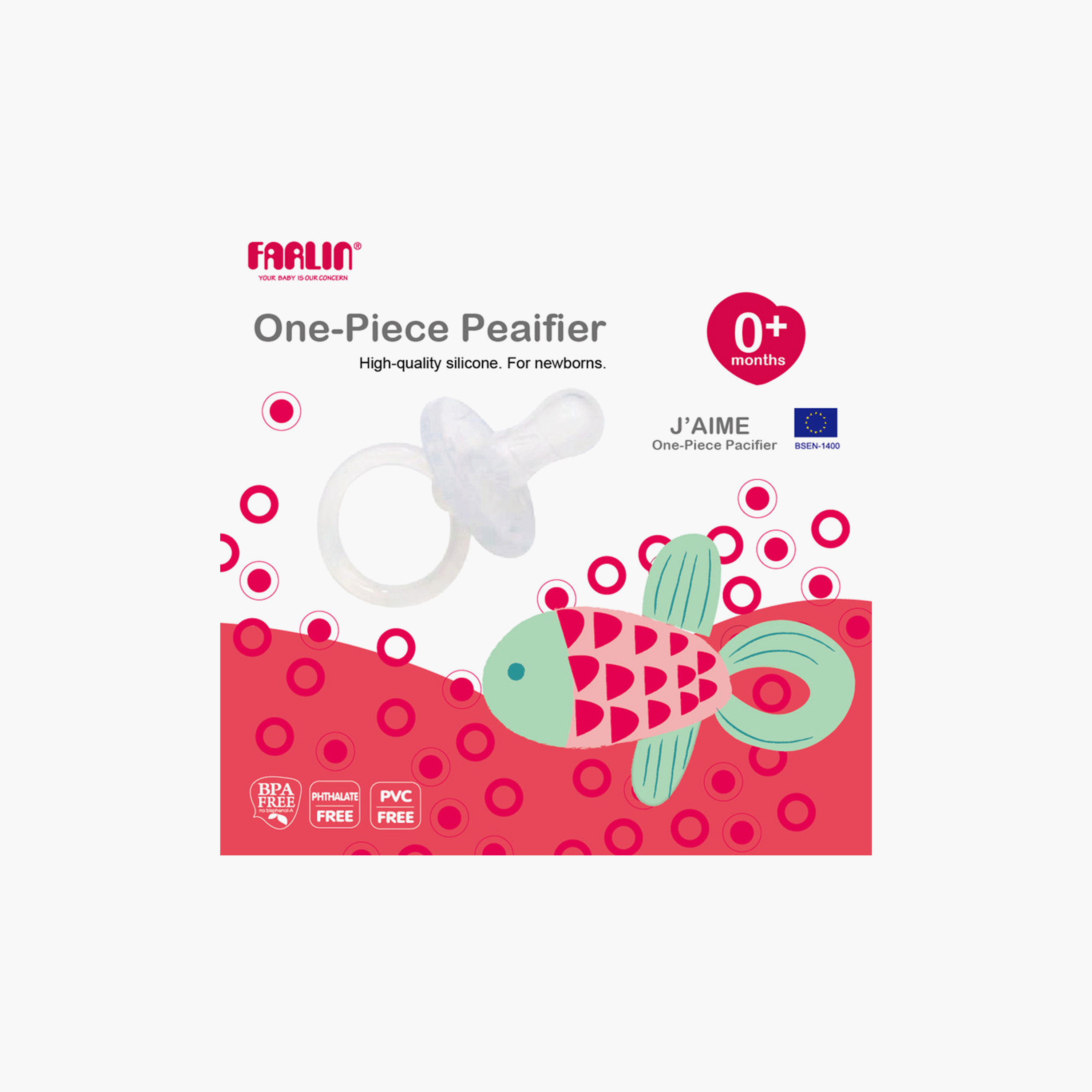 Farlin Silicone One Piece Pacifier-baby-feeding-pacifiers-image-3
