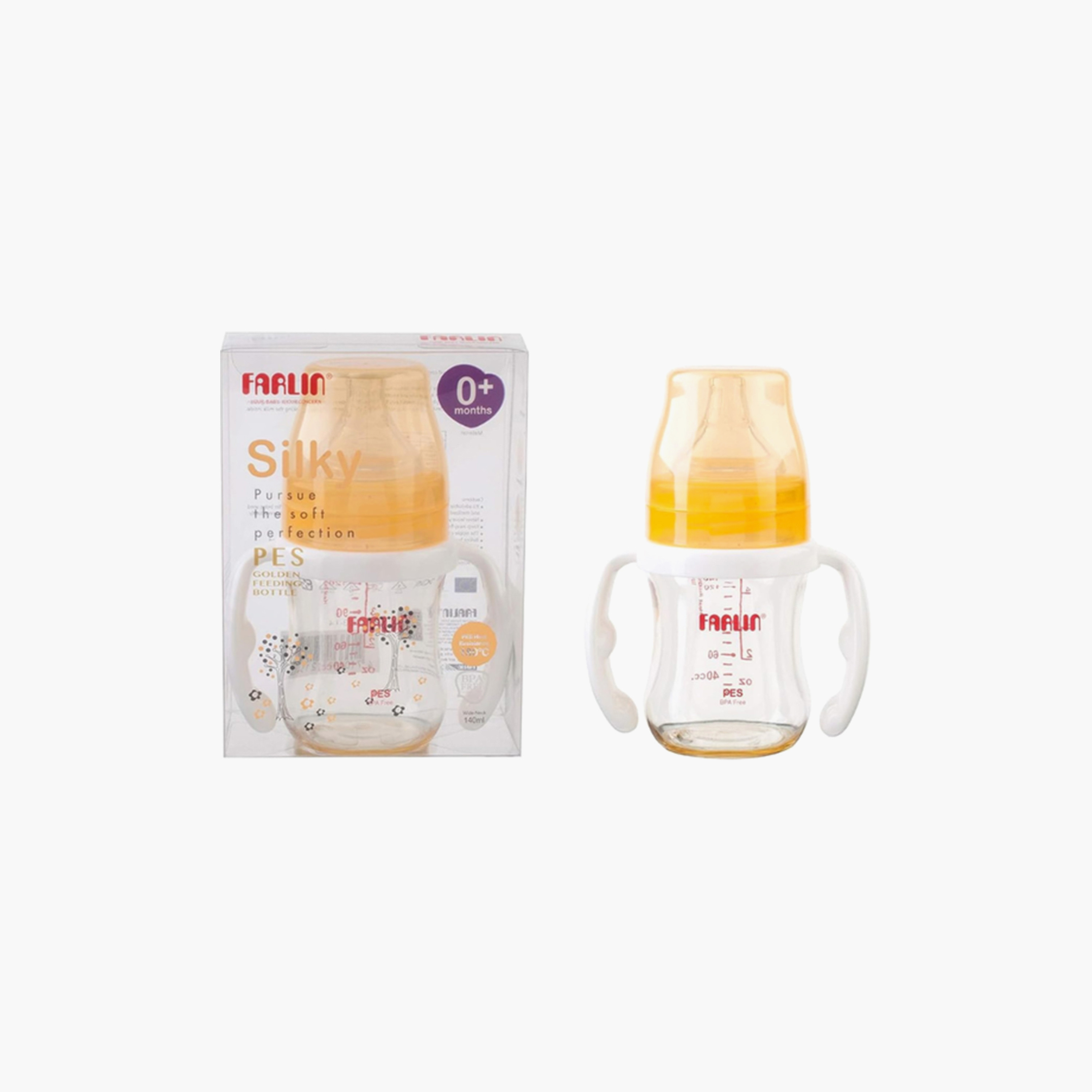 زجاجة رضاعة مع يد وحلمة وغطاء - 140 مل من فارلين-baby-feeding-feedingbottles-bottlesandteats-image-2