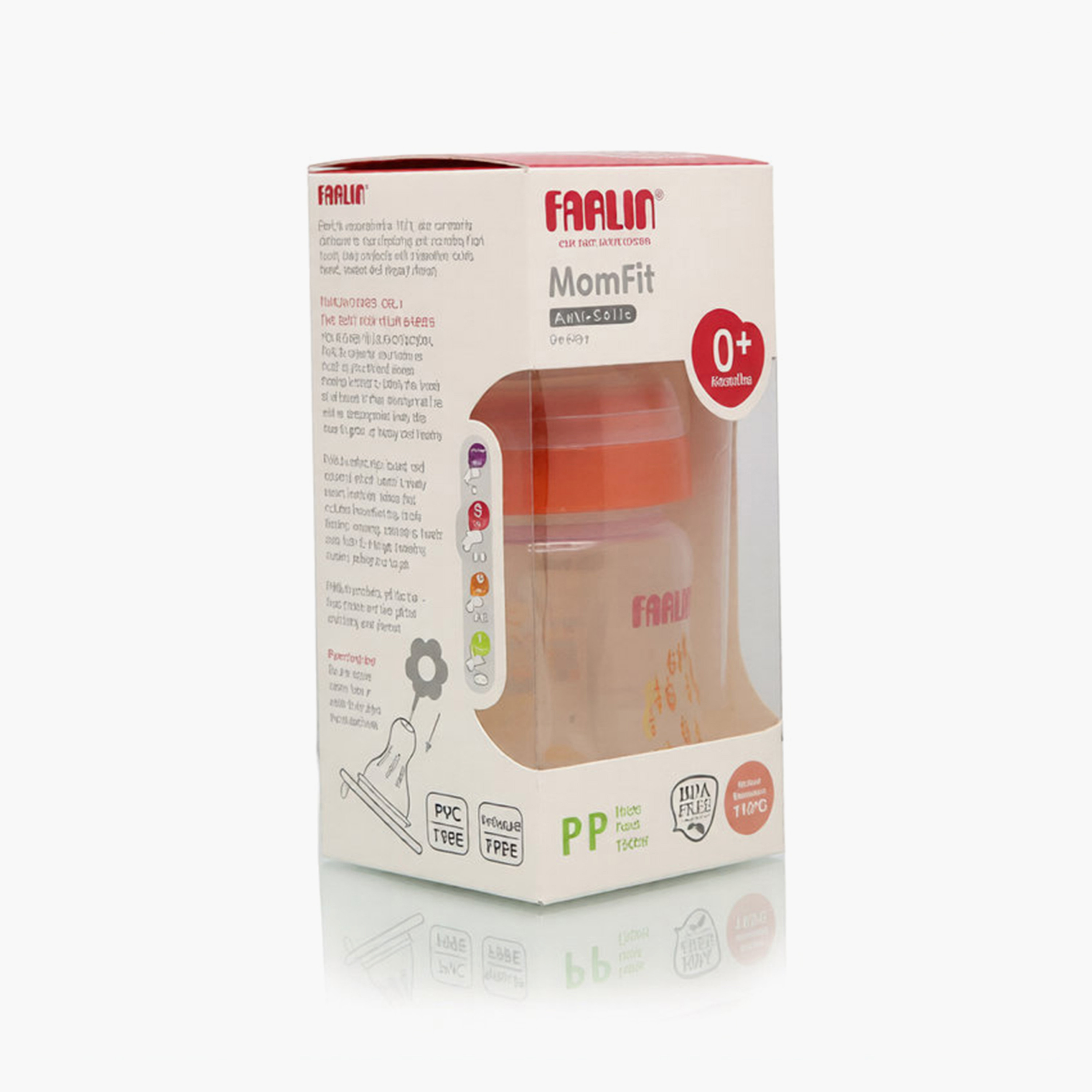 Farlin Anti-Colic Wide Neck Feeding Bottle with Teat & Cap - 150 ml-baby-feeding-feedingbottles-bottlesandteats-image-4