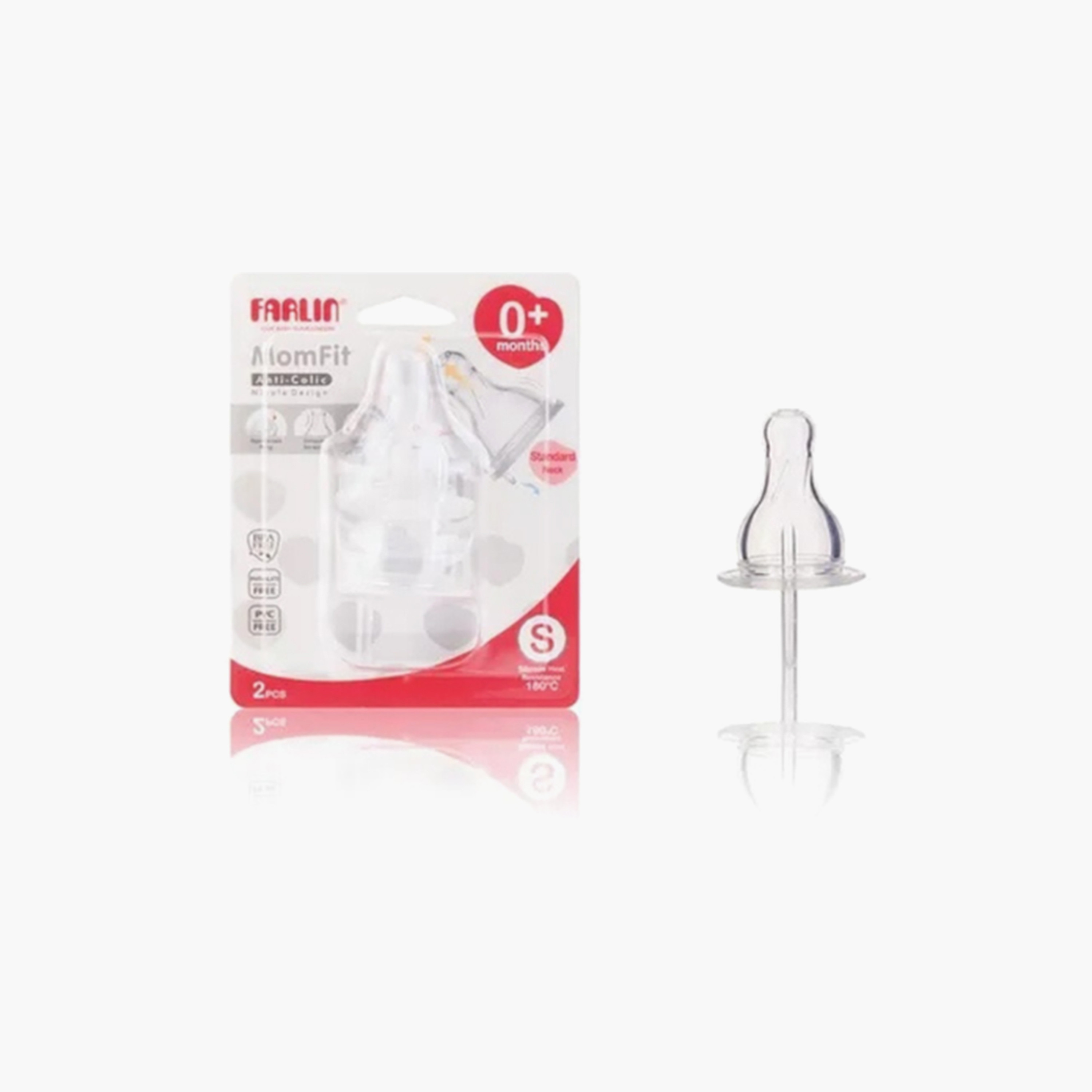 Farlin 2-Piece Stretchy Anti Fur Teats - S-baby-feeding-feedingbottles-bottlesandteats-image-4