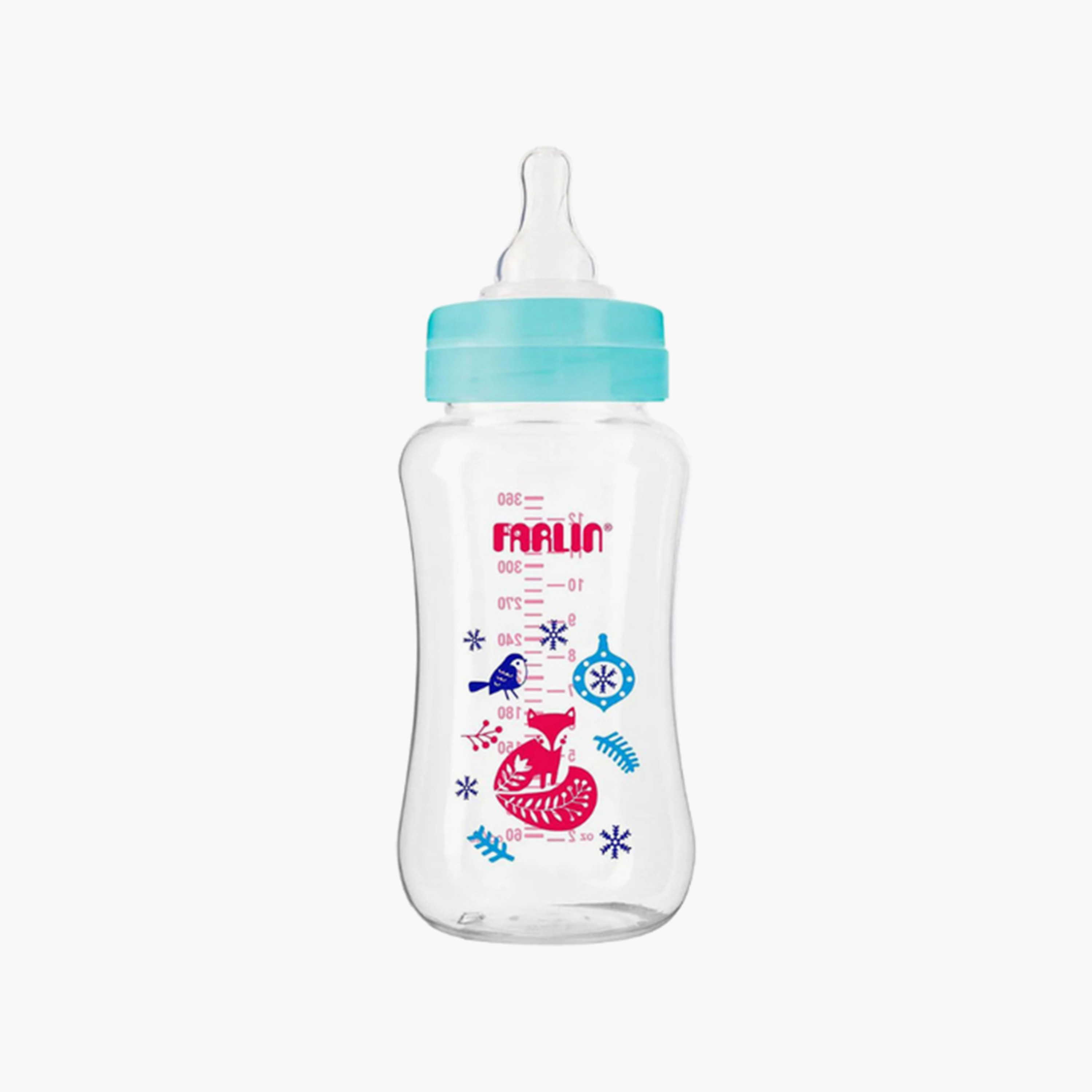زجاجة رضاعة عنق عريض مع حلمة وغطاء - 360 مل من فارلين-baby-feeding-feedingbottles-bottlesandteats-image-2
