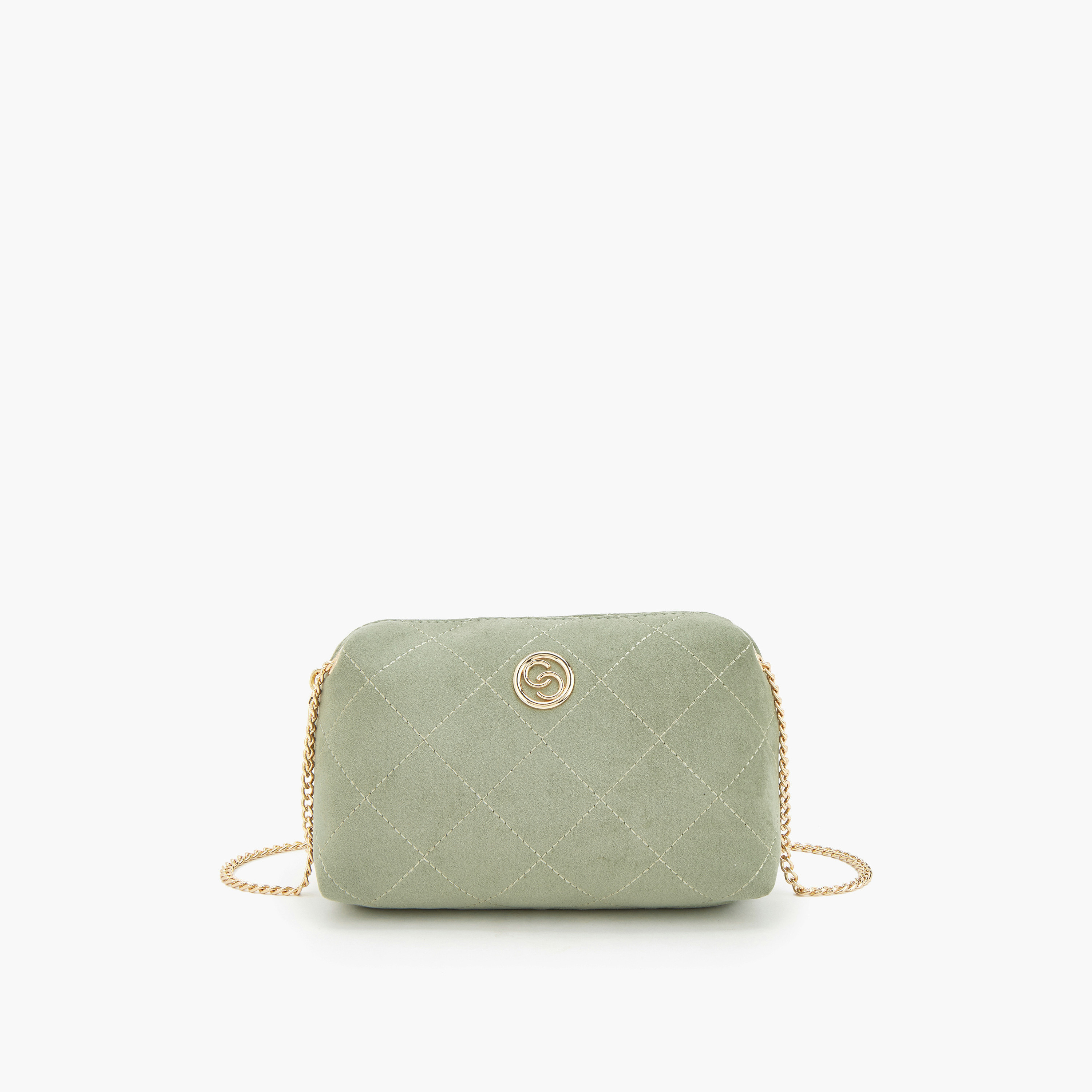 Celeste Quilted Suede Crossbody Bag with Zip Closure-women-bagsandwallets-handbags-image-1