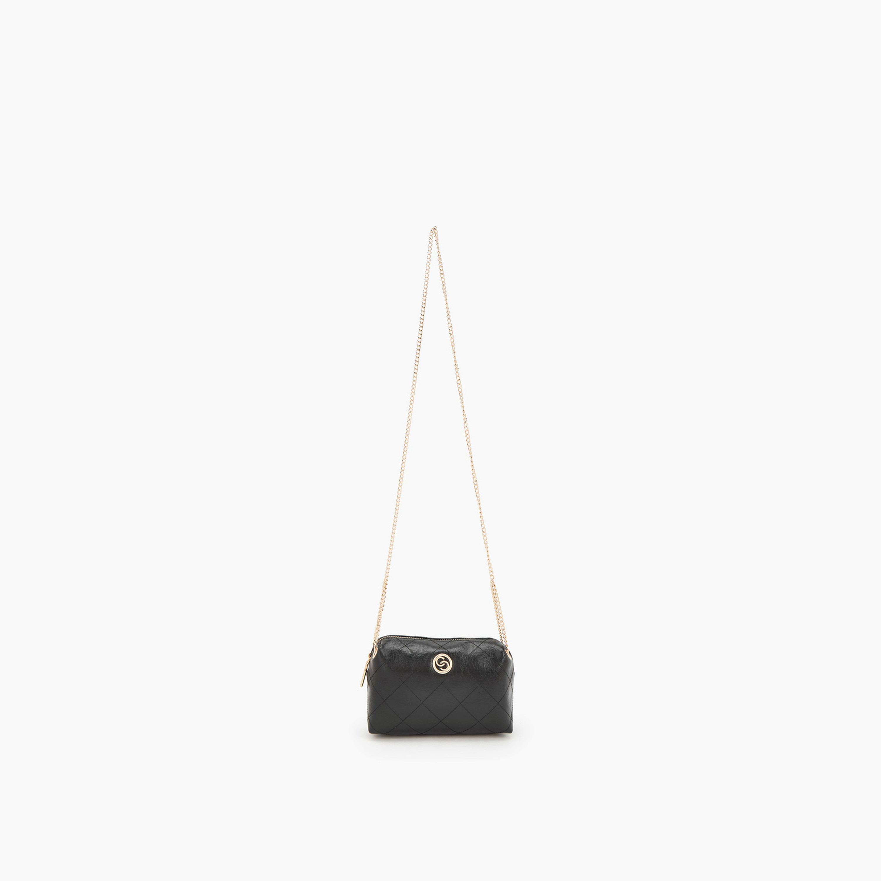 Celeste Quilted Suede Crossbody Bag with Chain Strap-women-bagsandwallets-handbags-image-2