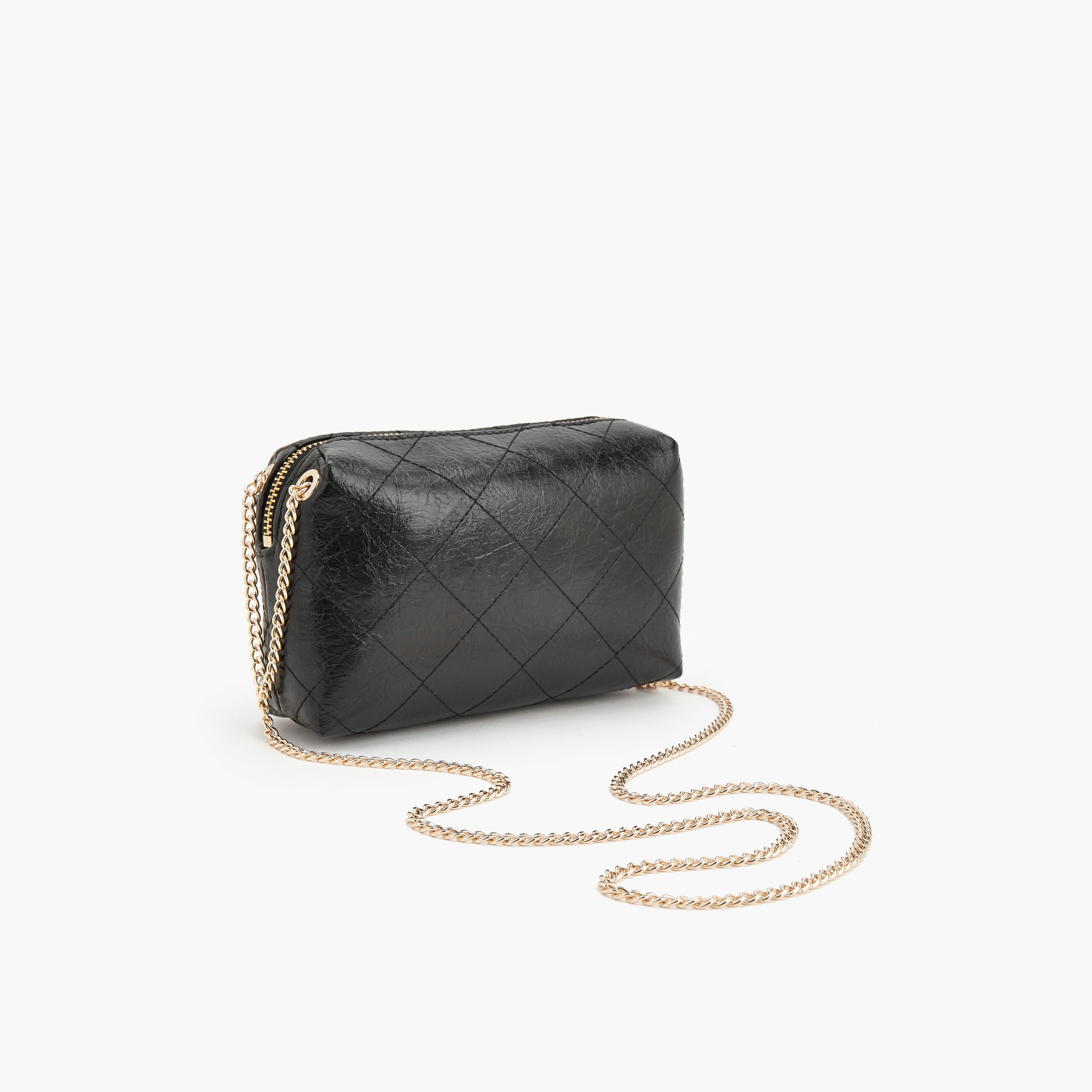 Celeste Quilted Suede Crossbody Bag with Chain Strap-women-bagsandwallets-handbags-image-6