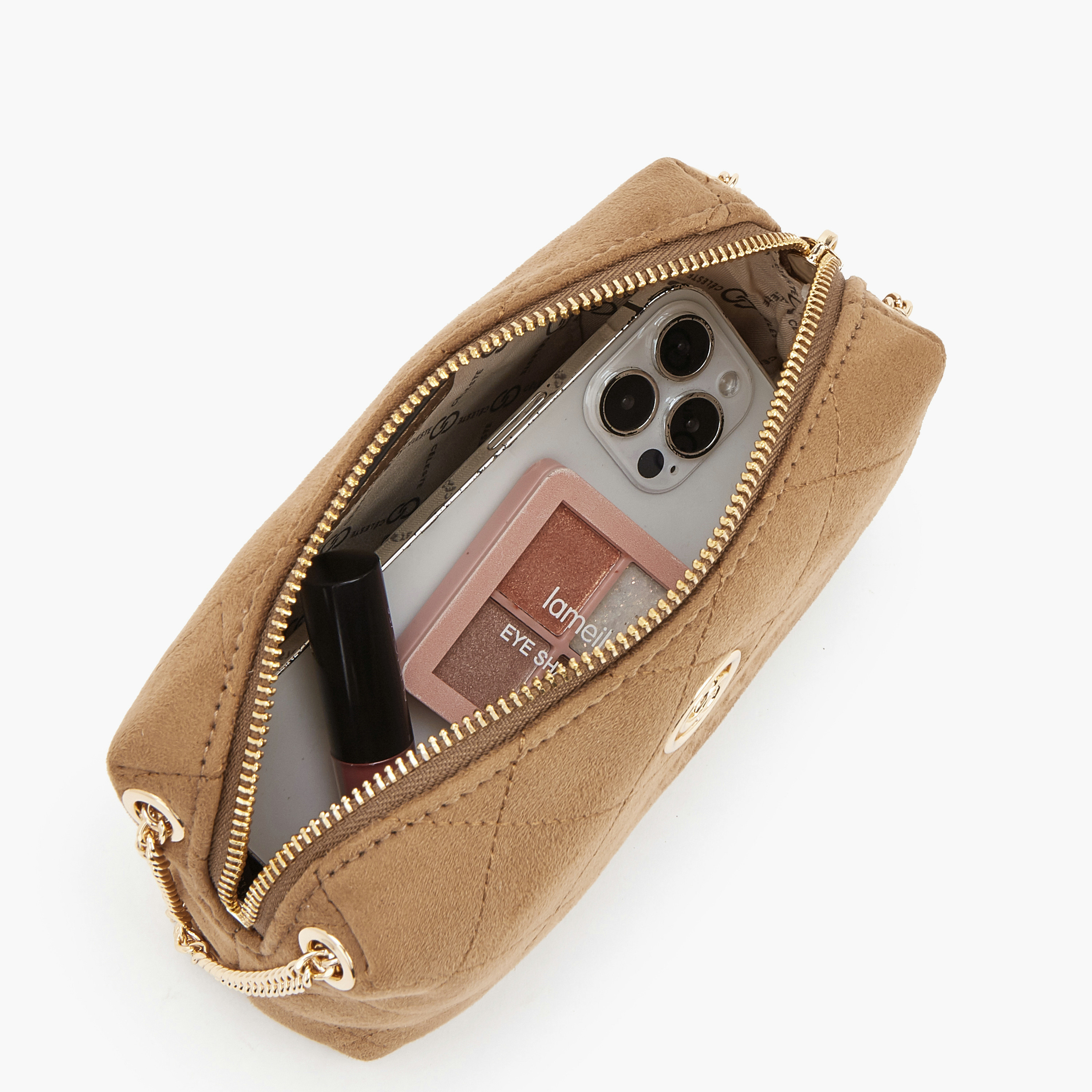Celeste Quilted Suede Crossbody Bag with Zip Closure-women-bagsandwallets-handbags-image-7