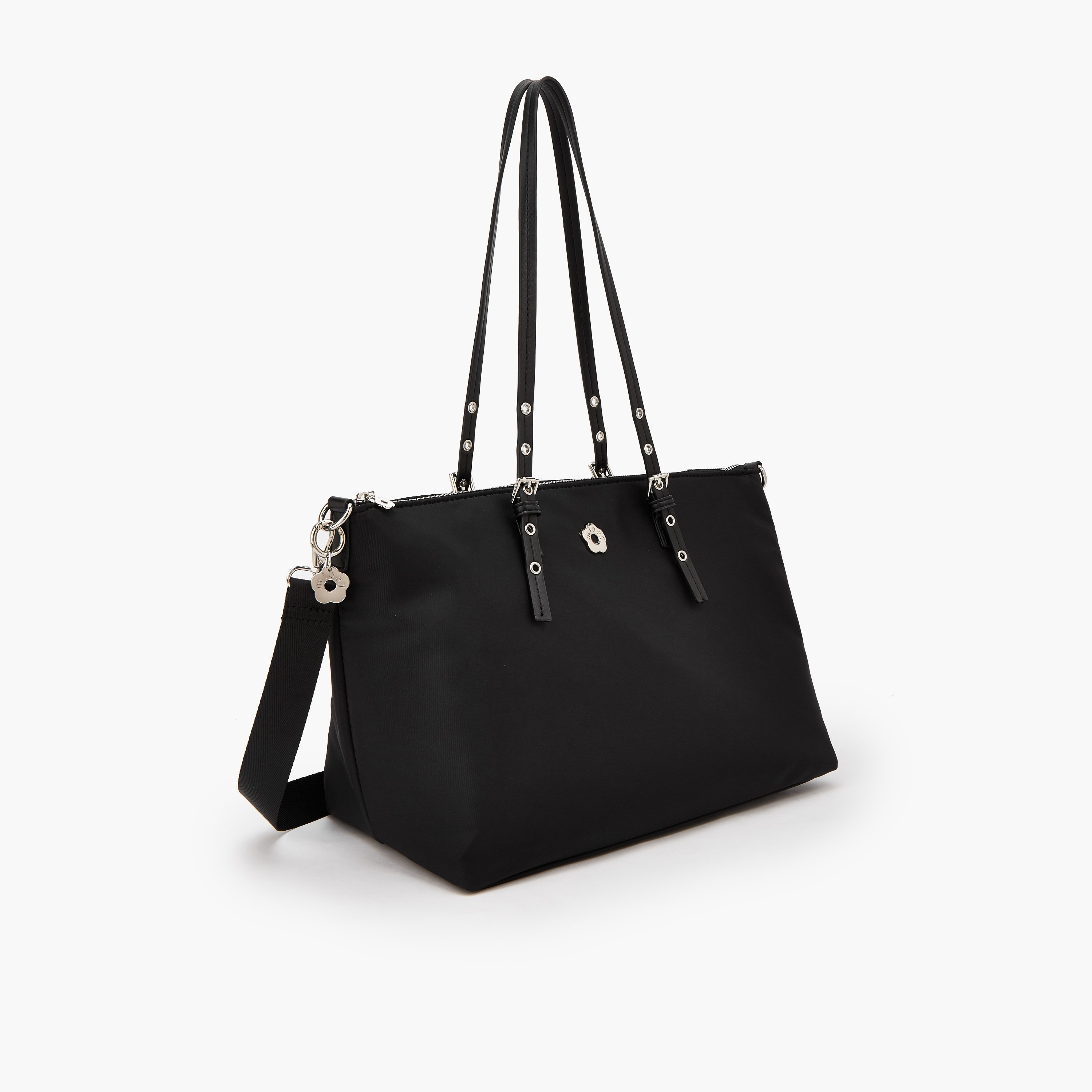 Missy Solid Tote Bag with Zip Closure-women-bagsandwallets-handbags-image-2