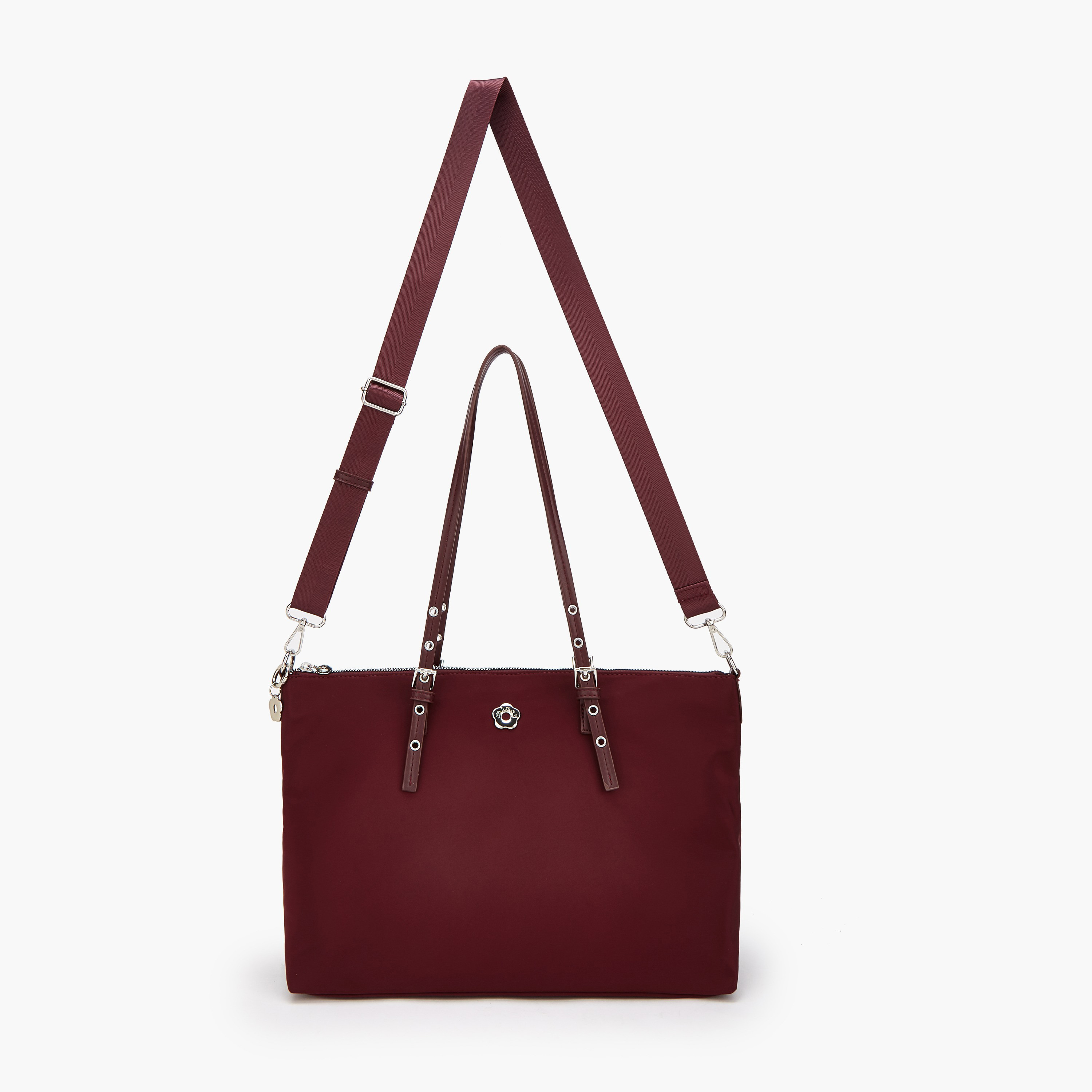 Missy Solid Tote Bag with Zip Closure-women-bagsandwallets-handbags-image-5