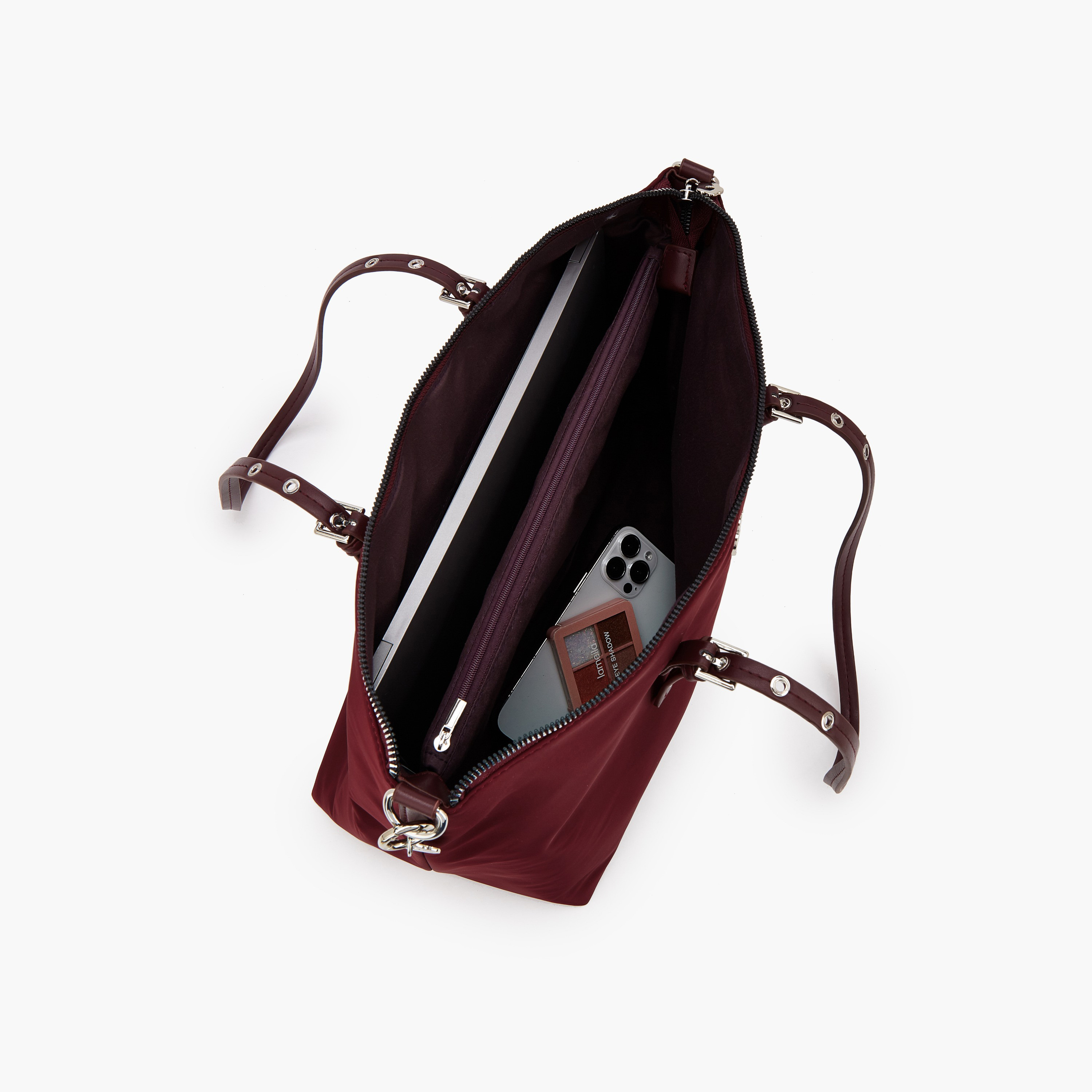 Missy Solid Tote Bag with Zip Closure-women-bagsandwallets-handbags-image-7