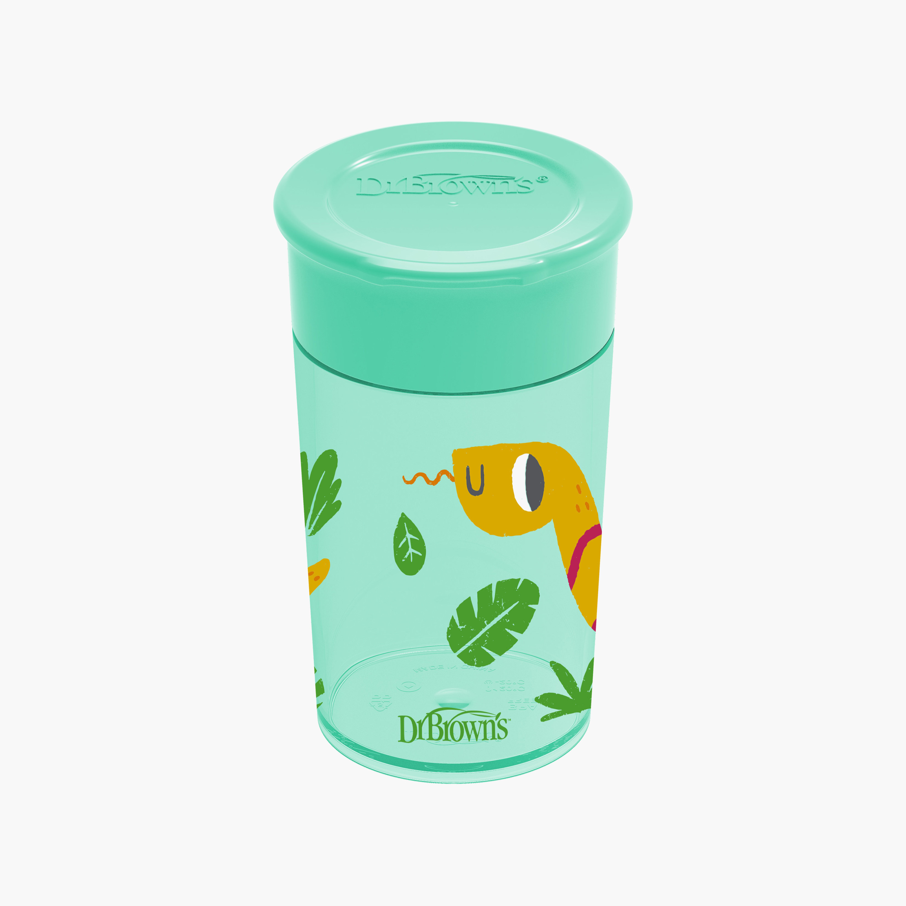Dr. Brown's Leak-Free Cheers 360 Cup with Lid - 300 ml - Green - 9 Months+-baby-feeding-mealtimeessentials-image-1
