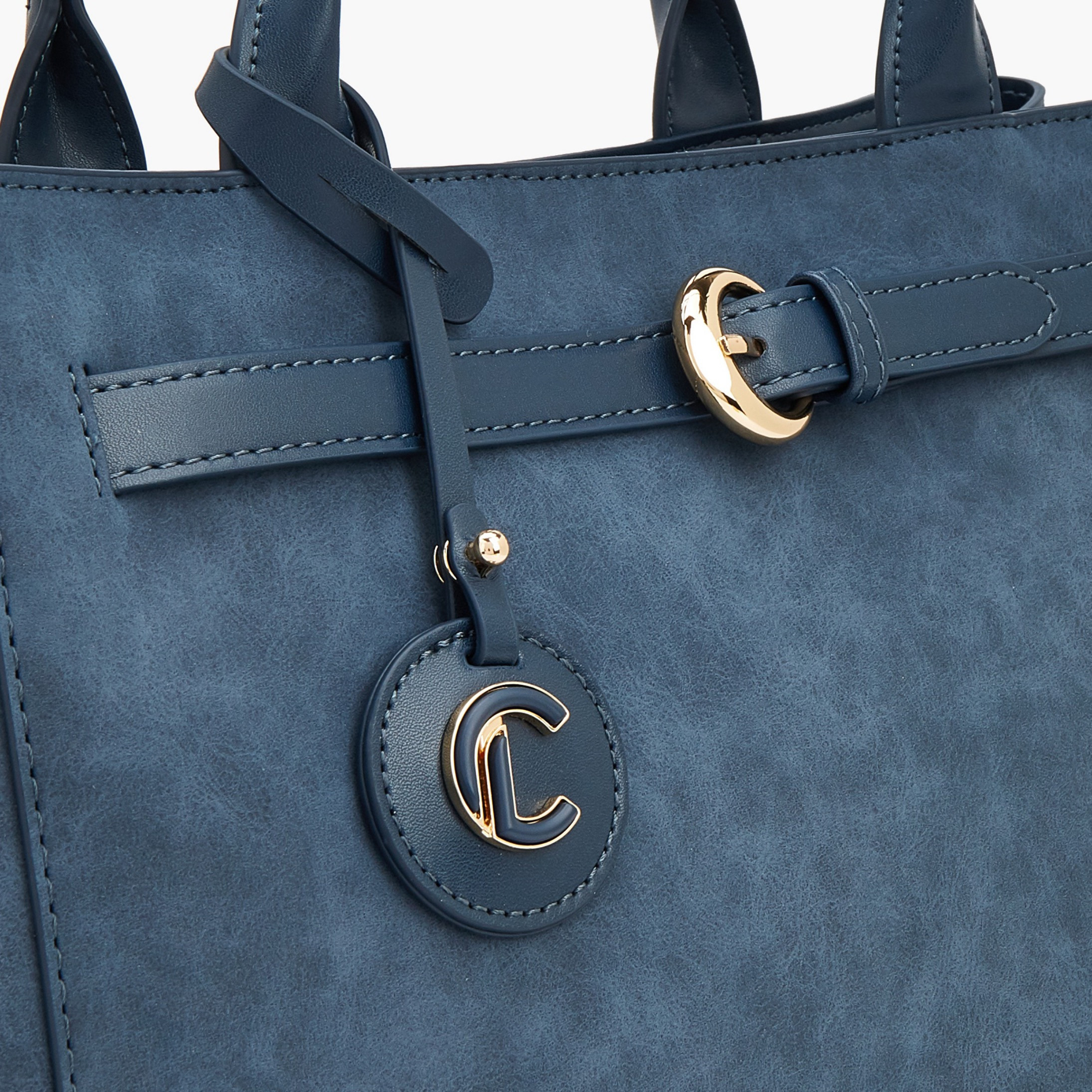 Le Confort Suede Tote Bag with Zip Closure-women-bagsandwallets-handbags-image-4