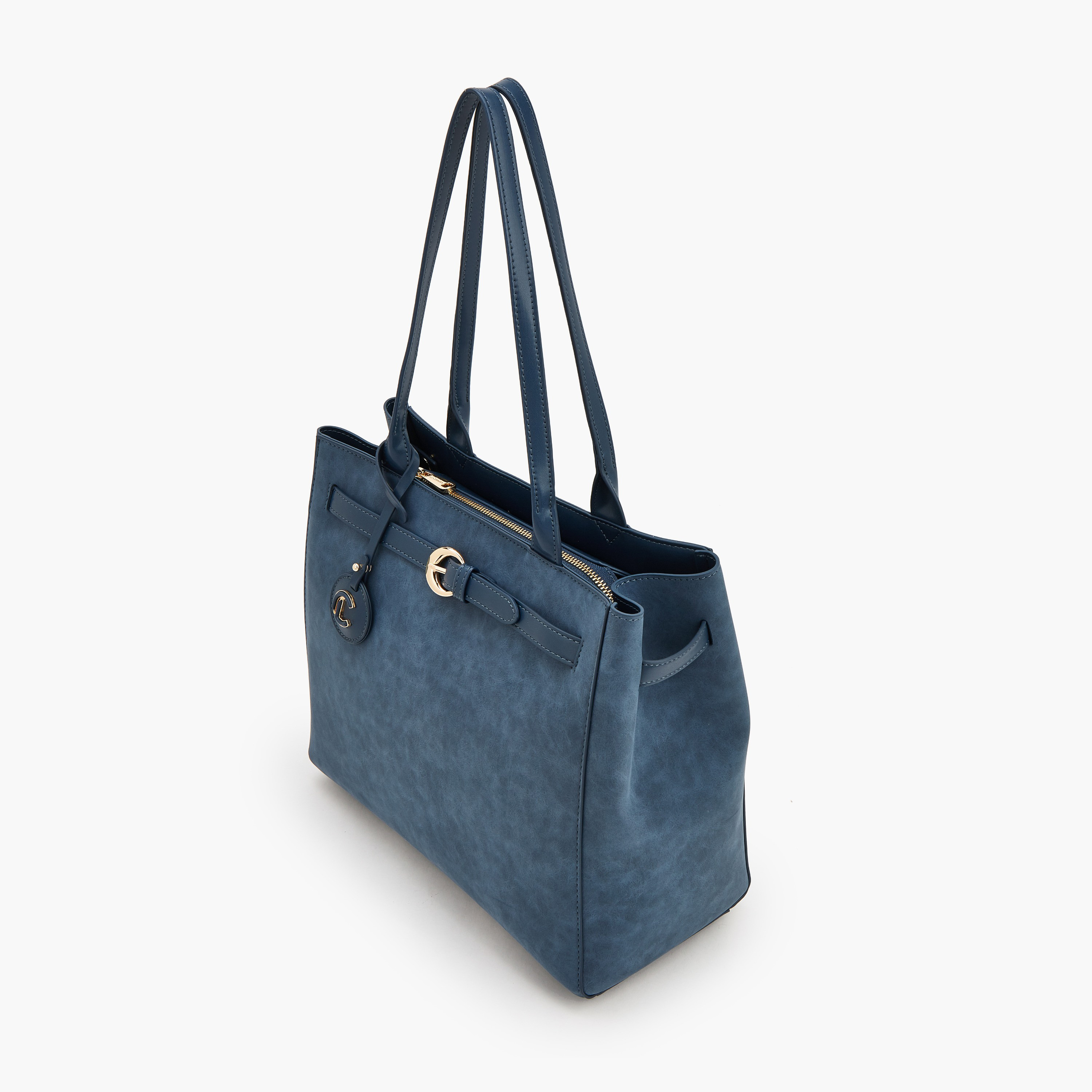 Le Confort Suede Tote Bag with Zip Closure-women-bagsandwallets-handbags-image-5