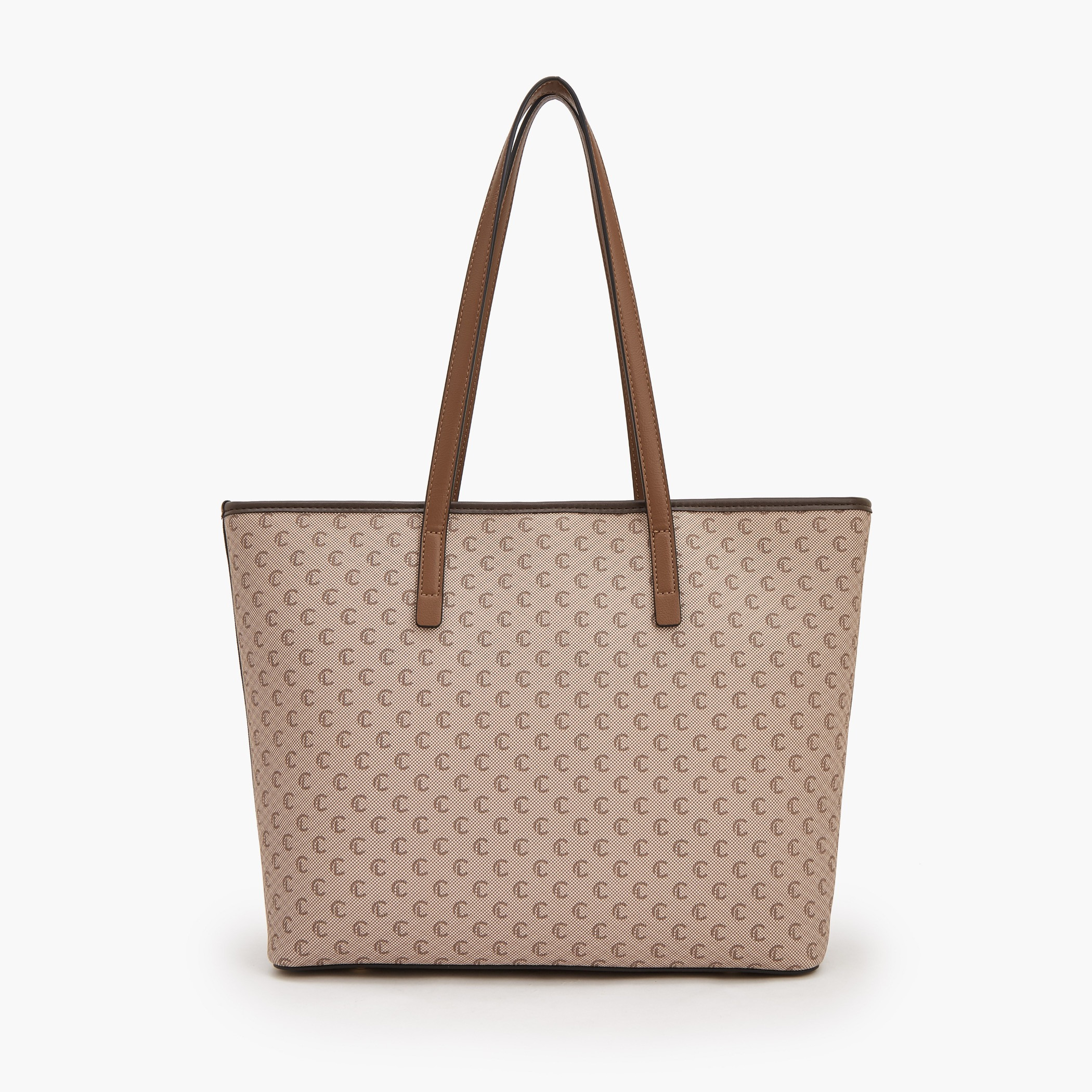 شنطة توتي بسحاب إغلاق وطبعات مونوجرام من لو كونفورت-women-bagsandwallets-handbags-image-2