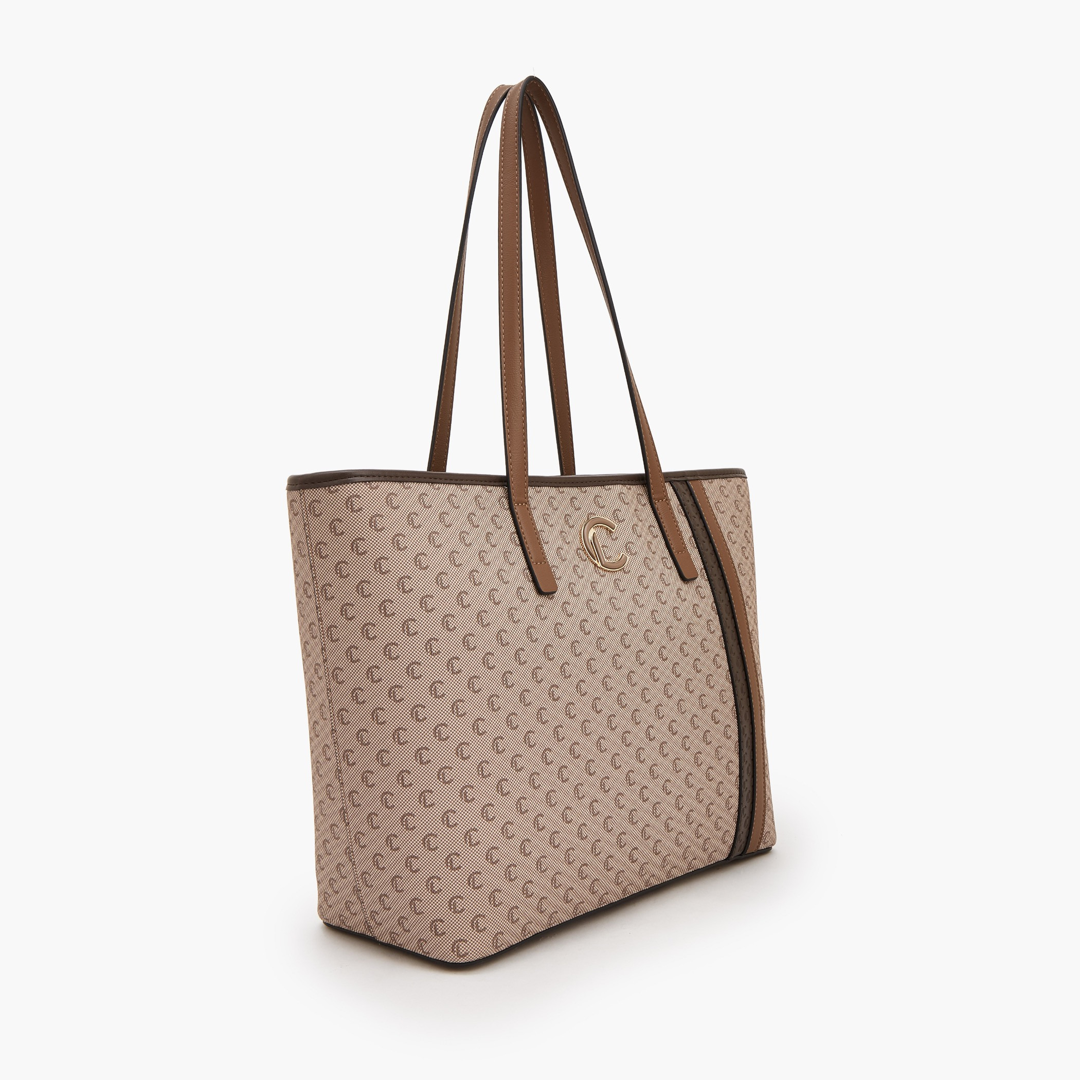 شنطة توتي بسحاب إغلاق وطبعات مونوجرام من لو كونفورت-women-bagsandwallets-handbags-image-3