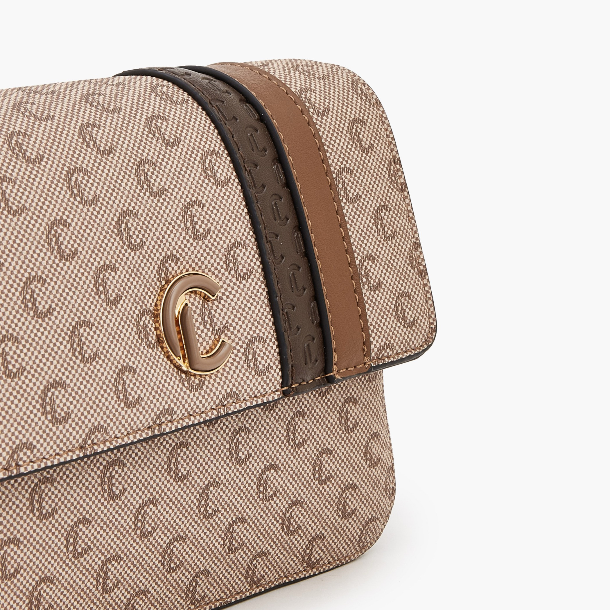 Le Confort Monogram Print Crossbody Bag with Magnetic Closure-women-bagsandwallets-handbags-image-4