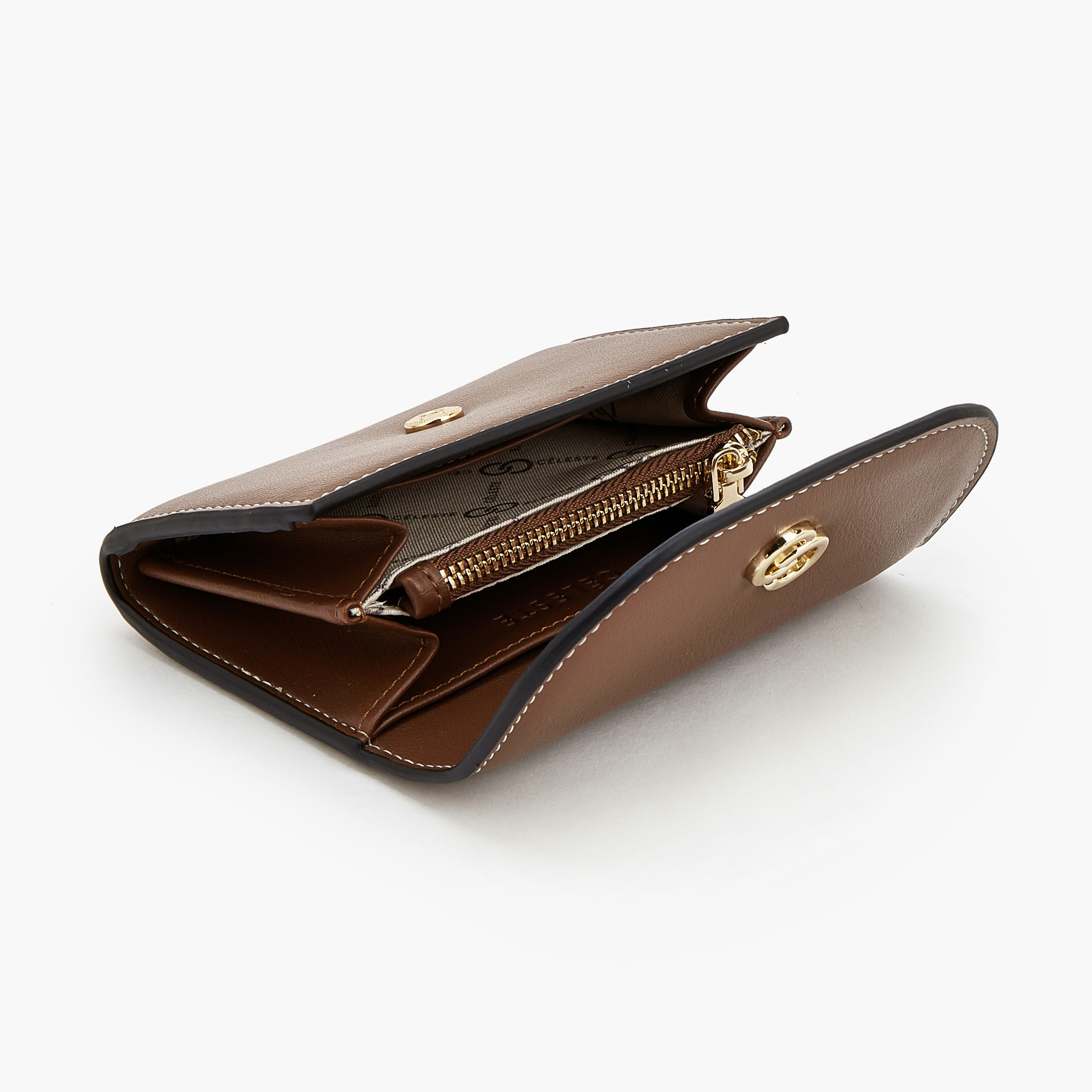 حامل بطاقات سادة بزر إغلاق كبس من سيليست-women-bagsandwallets-wallets-image-6