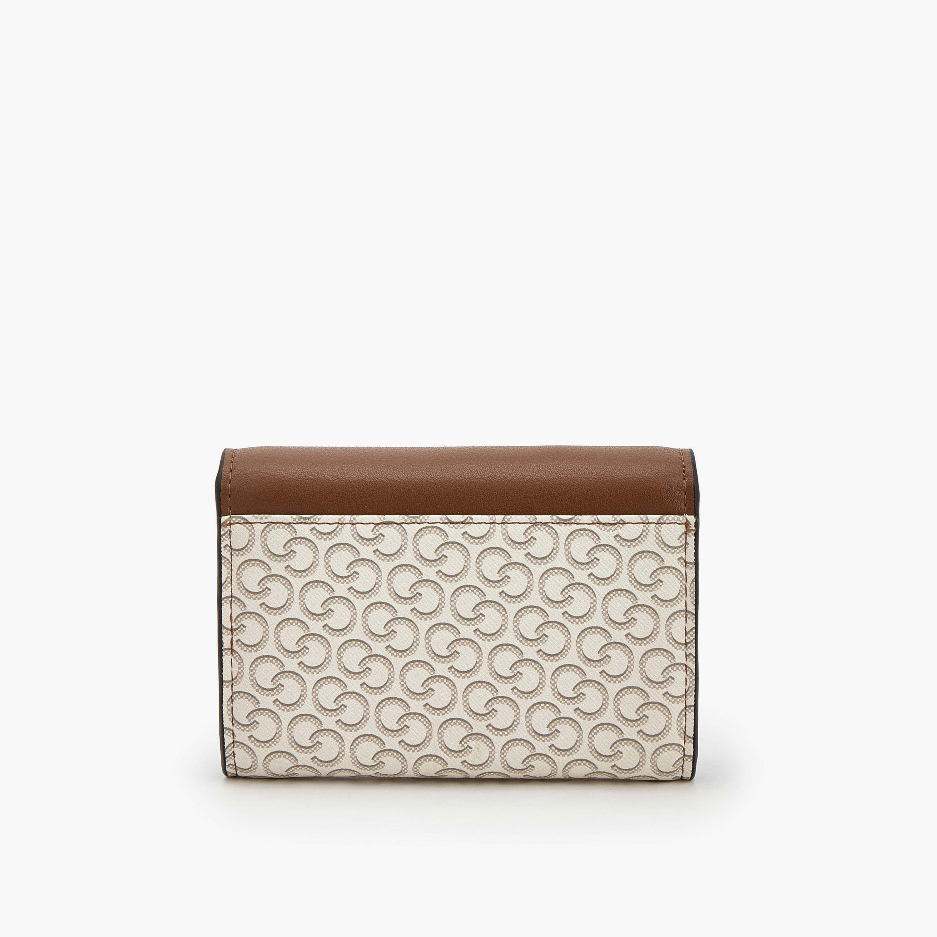 محفظة بطبعات مونوجرام وبقفل مغناطيسي كبس من سيليست-women-bagsandwallets-wallets-image-2