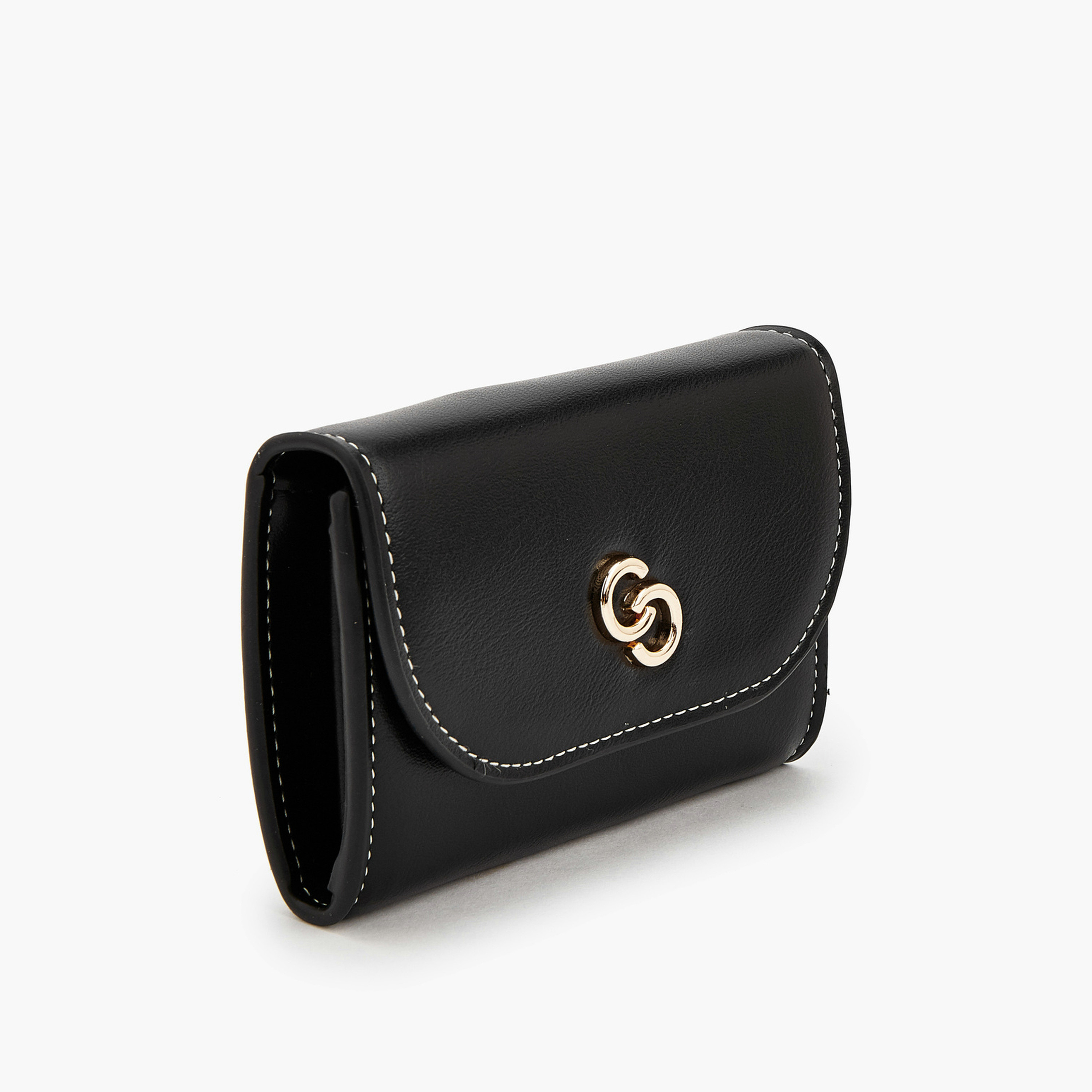 Celeste Solid Cardholder with Snap Button Closure-women-bagsandwallets-wallets-image-3