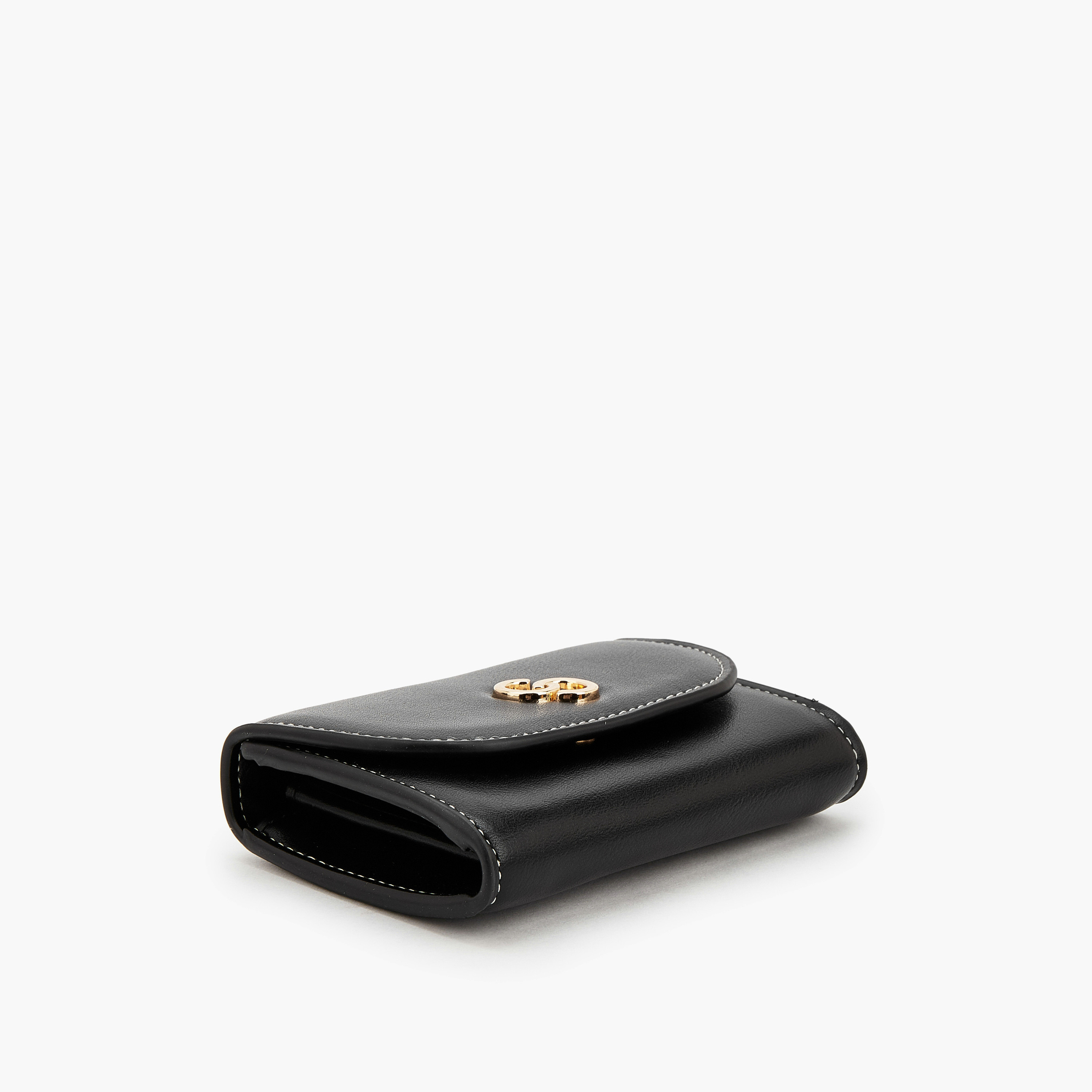 Celeste Solid Cardholder with Snap Button Closure-women-bagsandwallets-wallets-image-4